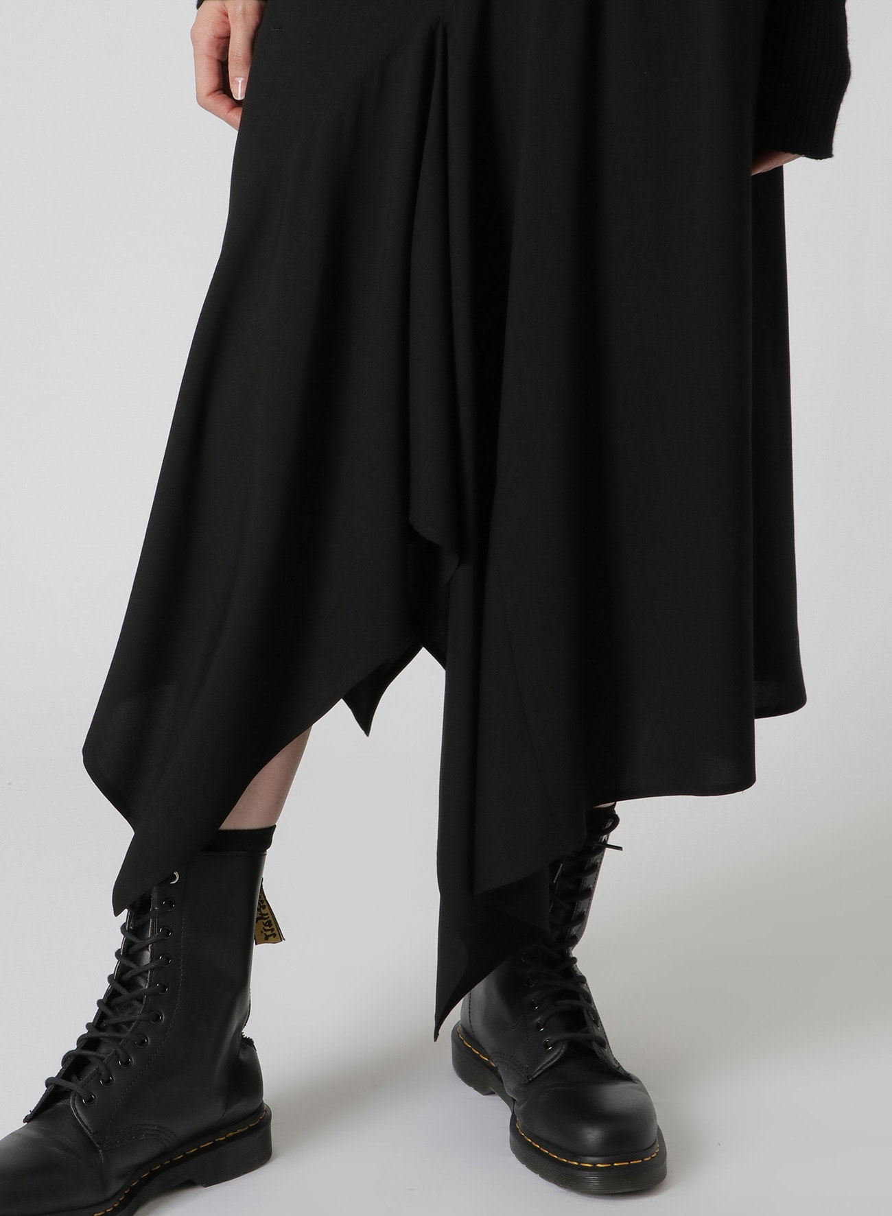 RAYON BROADCLOTH FLARED SKIRT