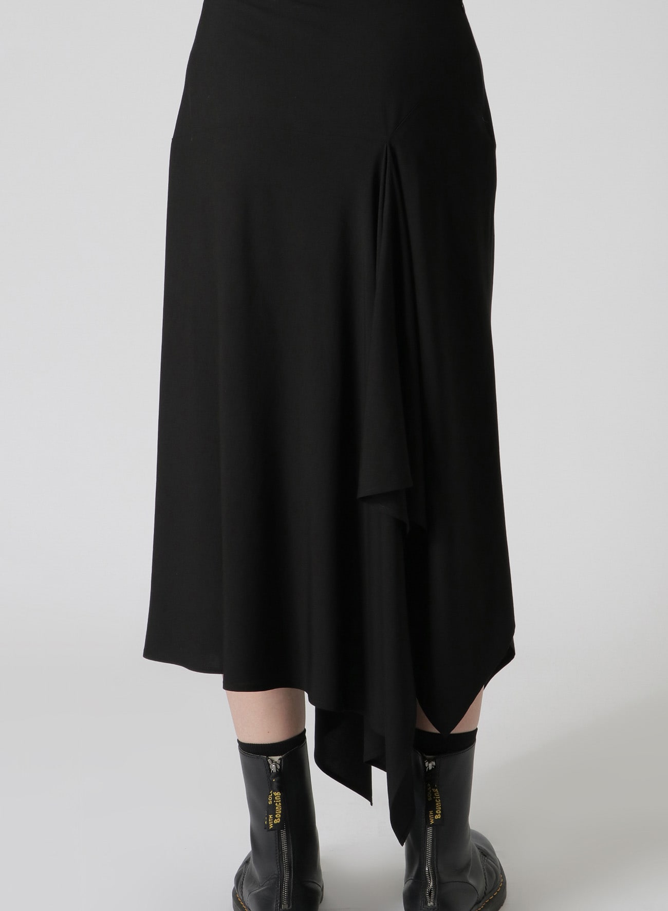 RAYON BROADCLOTH FLARED SKIRT