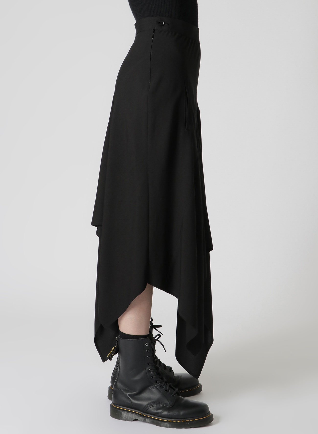 RAYON BROADCLOTH FLARED SKIRT