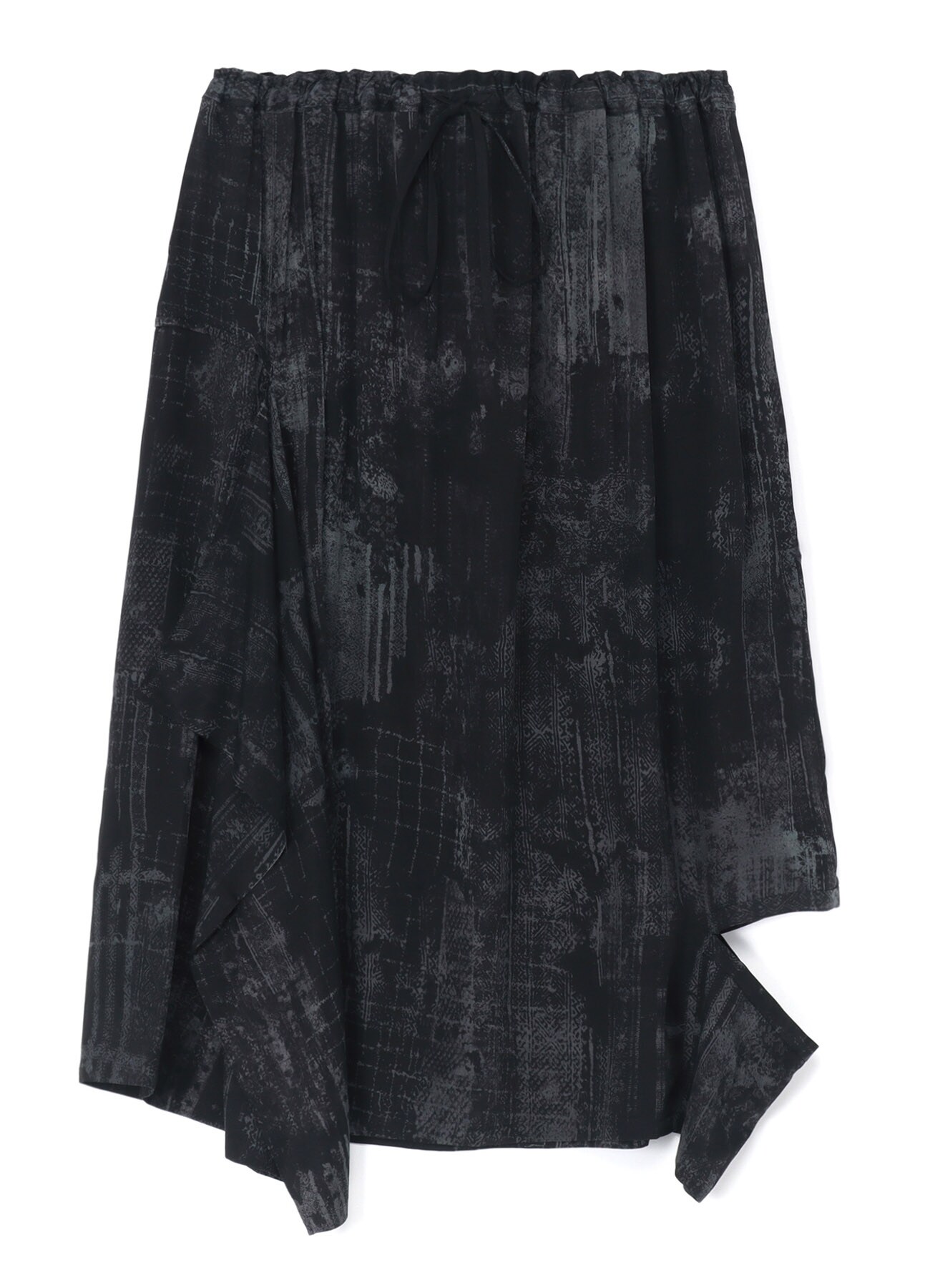 CURPO/RAYON TWILL LEFT HOLE DETAIL SKIRT