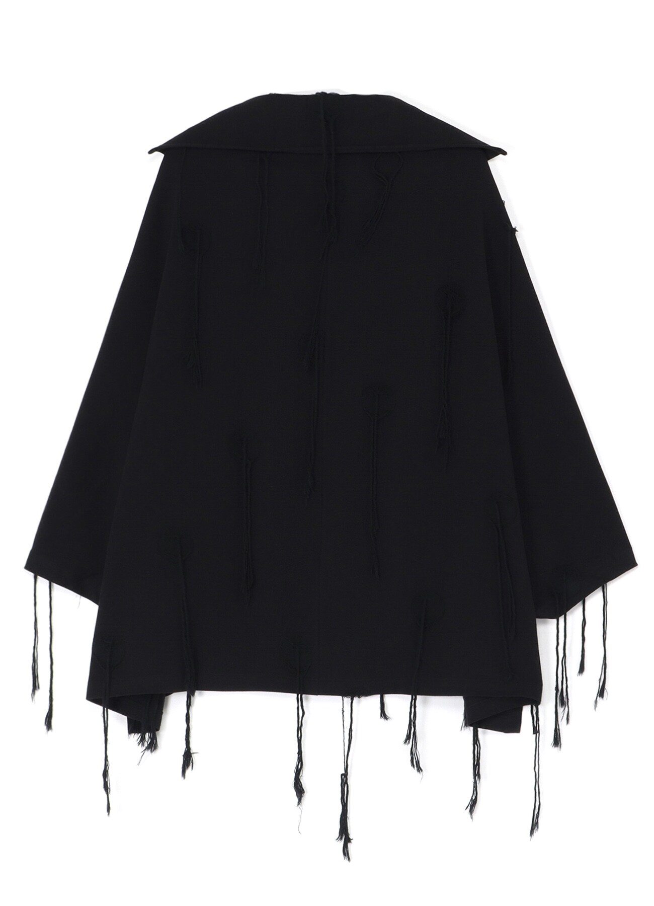 BUTTON-UP PONCHO(S Black): Y's｜THE SHOP YOHJI YAMAMOTO