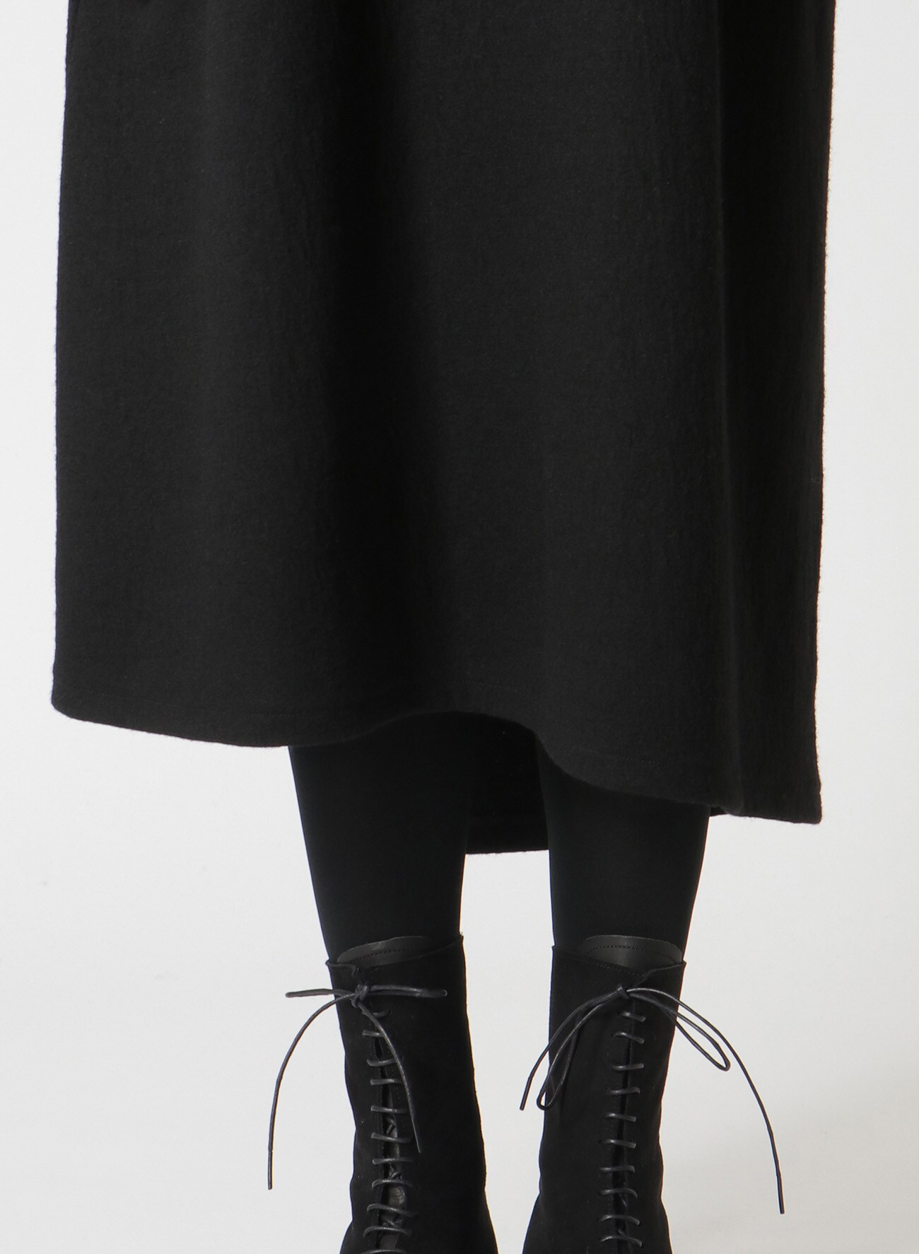 WOOL JERSEY SLEEVELESS DRESS(S Black): Y's｜THE SHOP YOHJI YAMAMOTO