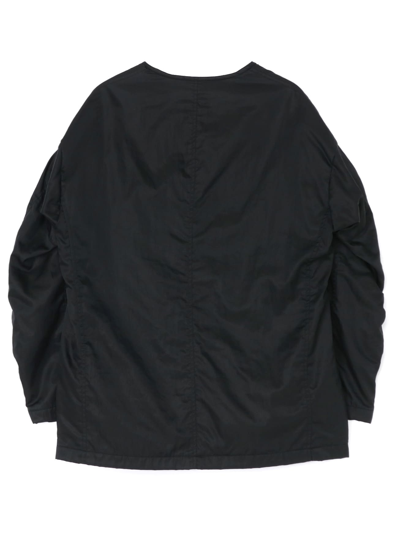 NYLON COLLARLESS JACKET