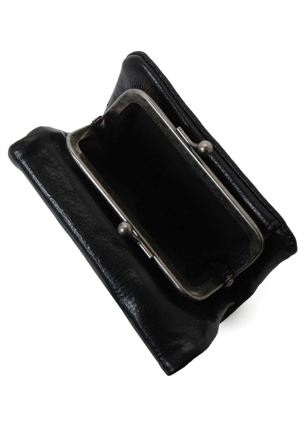 SURFACE-DYED SOFT TAN LEATHER TRIFOLD PUFFY WALLET