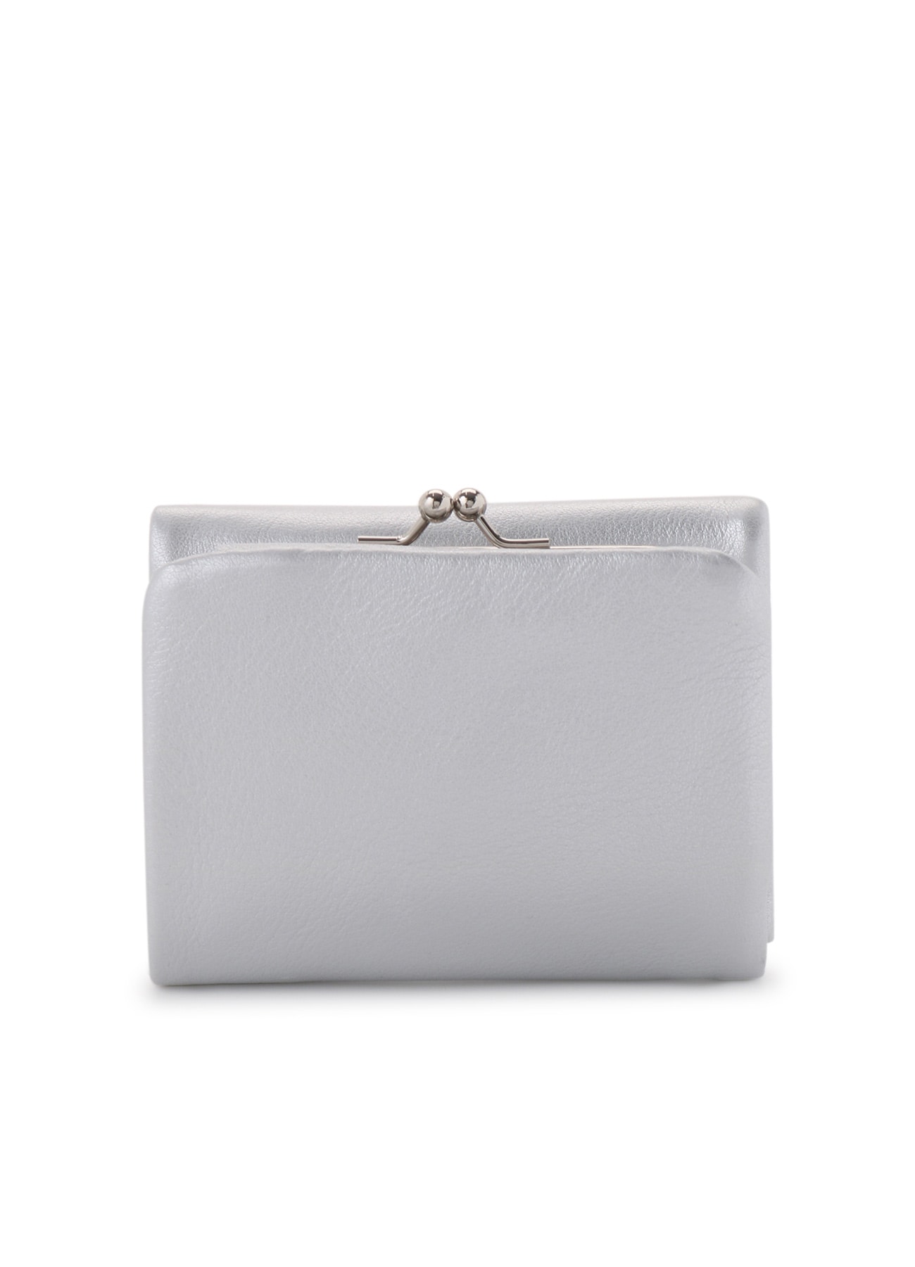 FOIL LEATHER TRIFOLD PUFFY WALLET