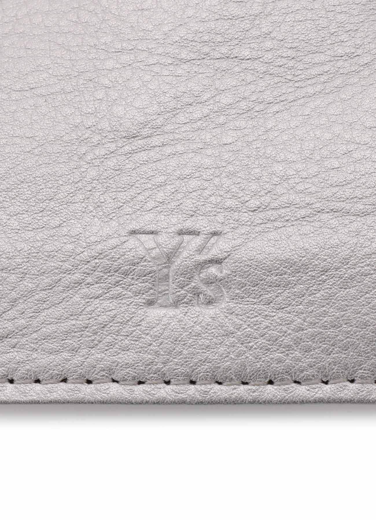 FOIL LEATHER TRIFOLD PUFFY WALLET