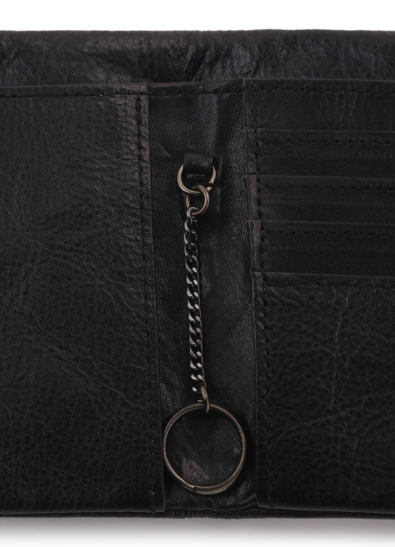 SURFACE-DYED SOFT TAN LEATHER PUFFY WALLET