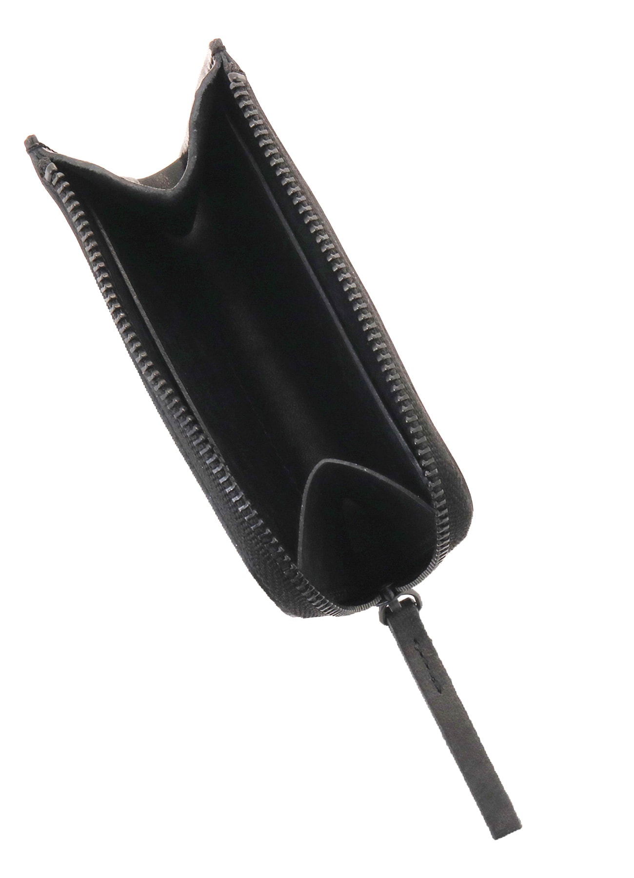 NUBUCK LEATHER L-SHAPE WALLET S