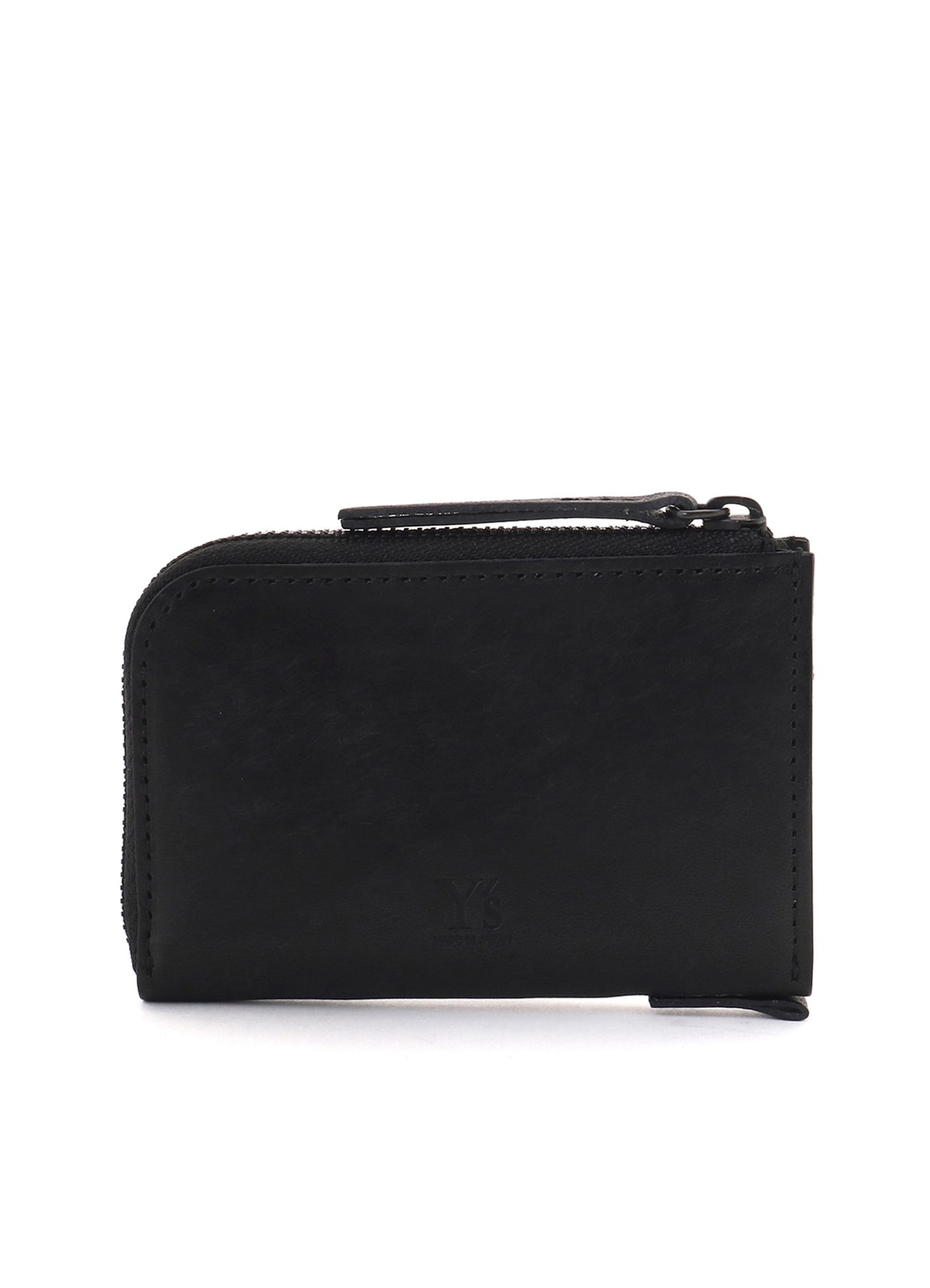 NUBUCK LEATHER L-SHAPE WALLET S