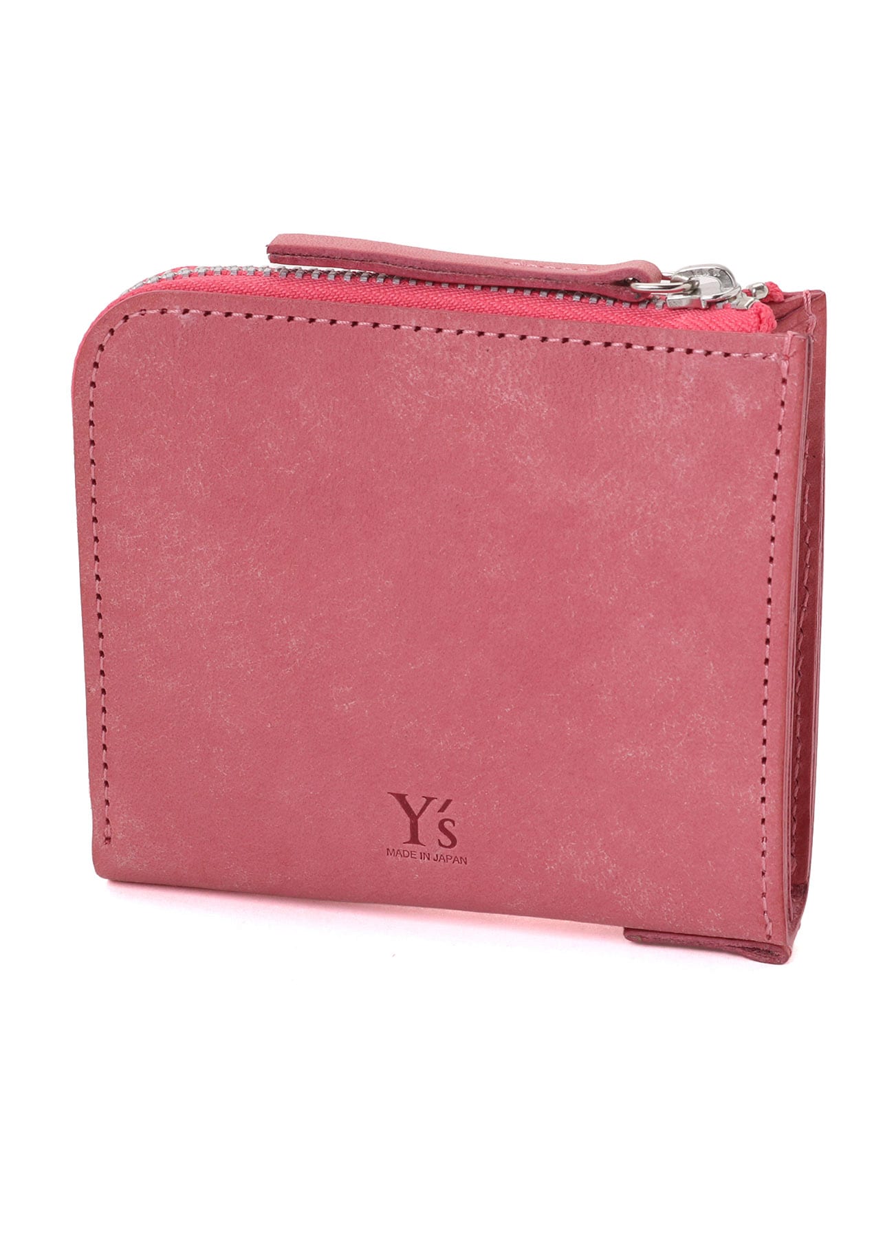 NUBUCK LEATHER L-SHAPE WALLET M