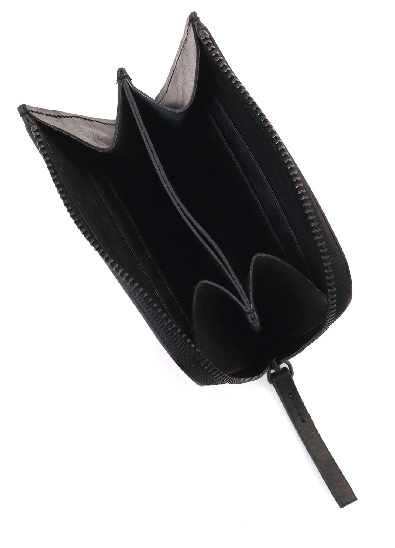 NUBUCK LEATHER L-SHAPE WALLET M