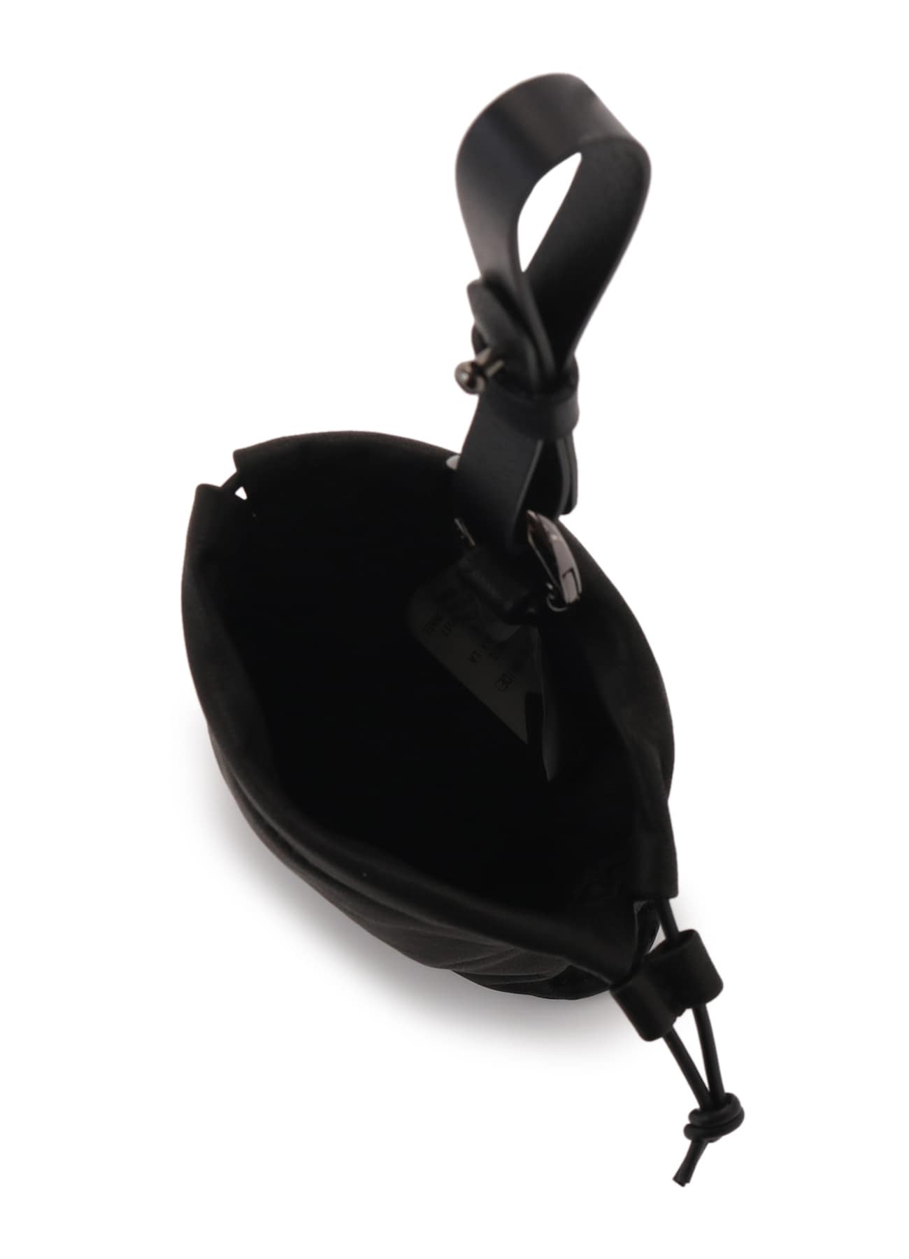 WATER DYED SOFT LEATHER CURVED POUCH CHARM