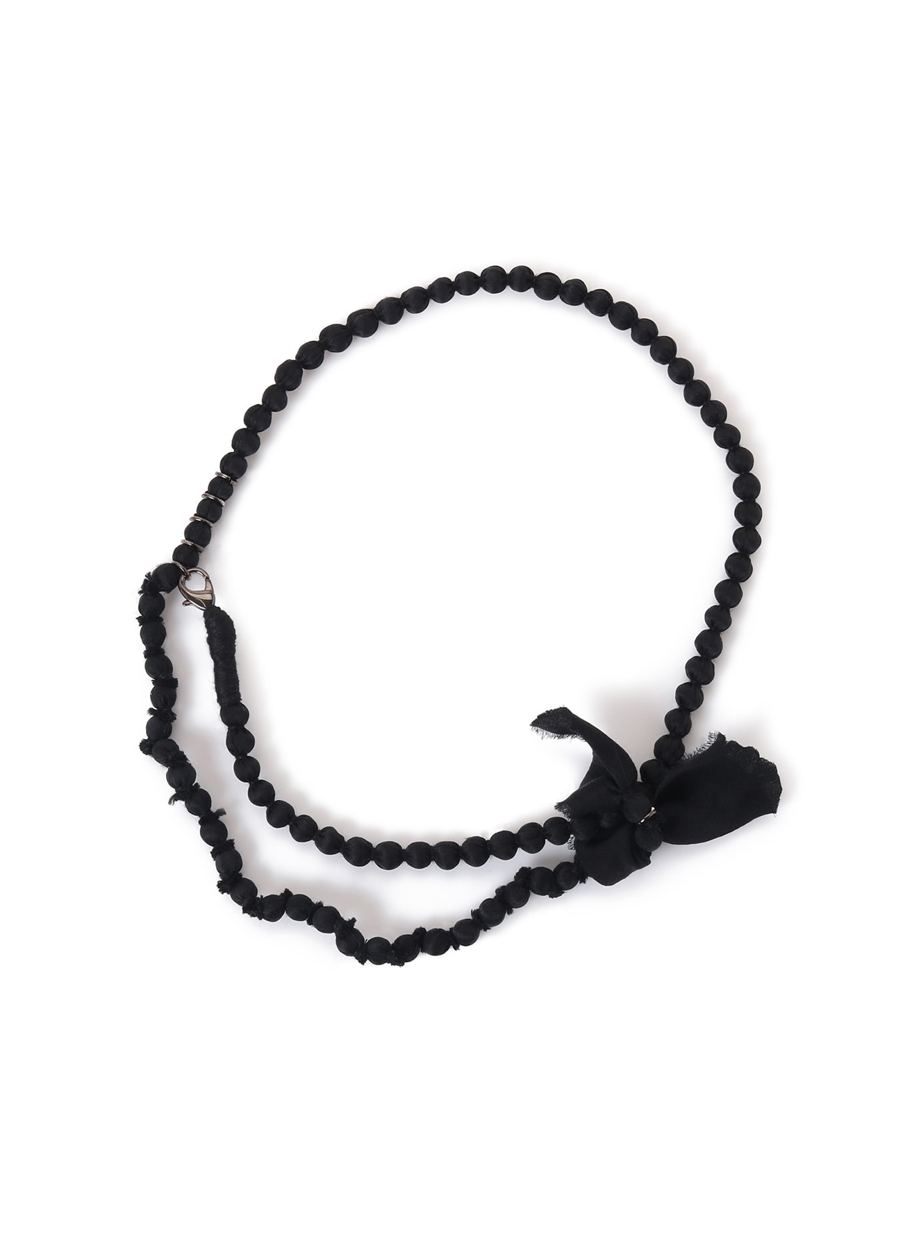 SMALL SILK BALL NECKLACE