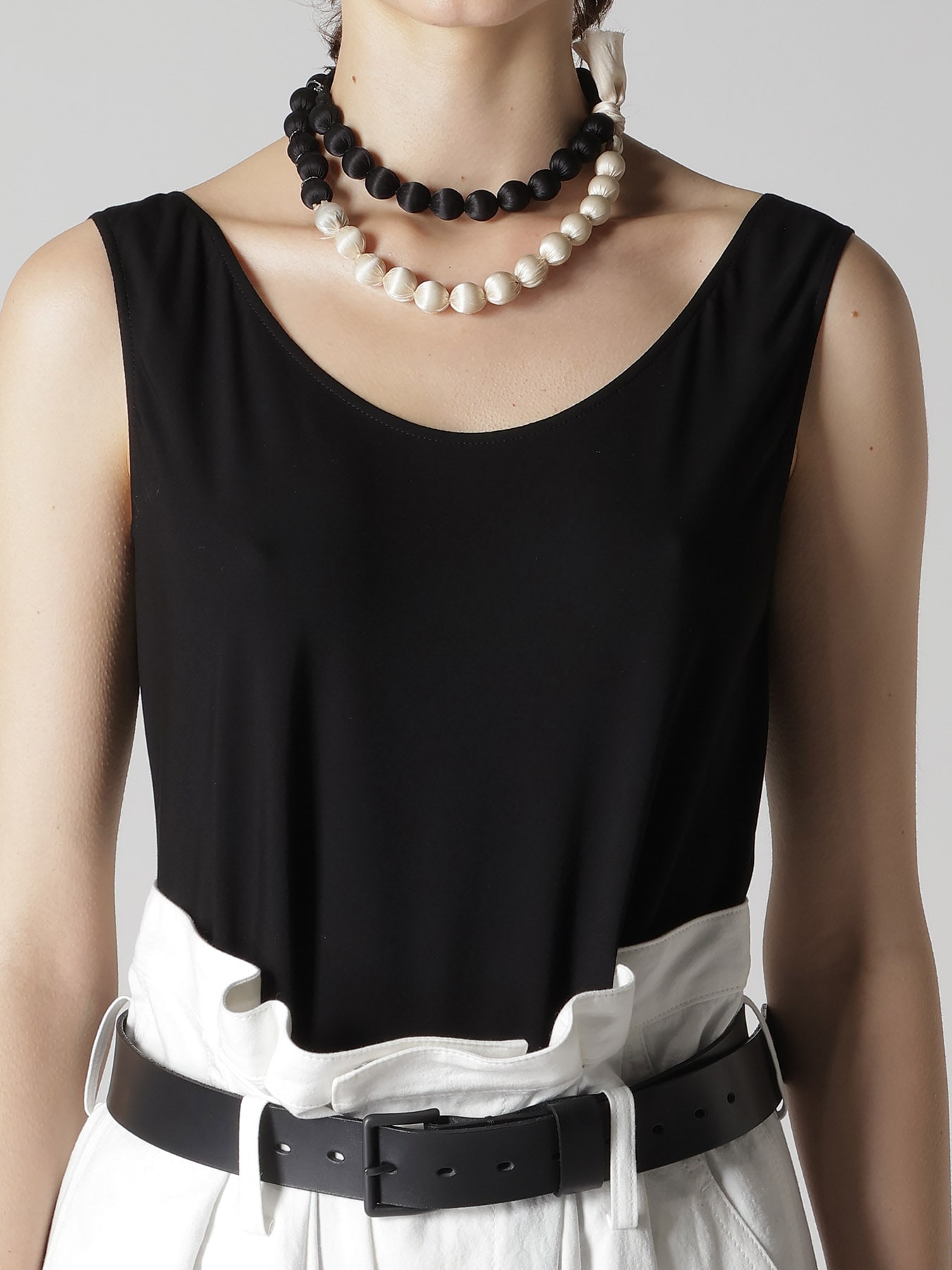 BIG SILK BALL NECKLACE