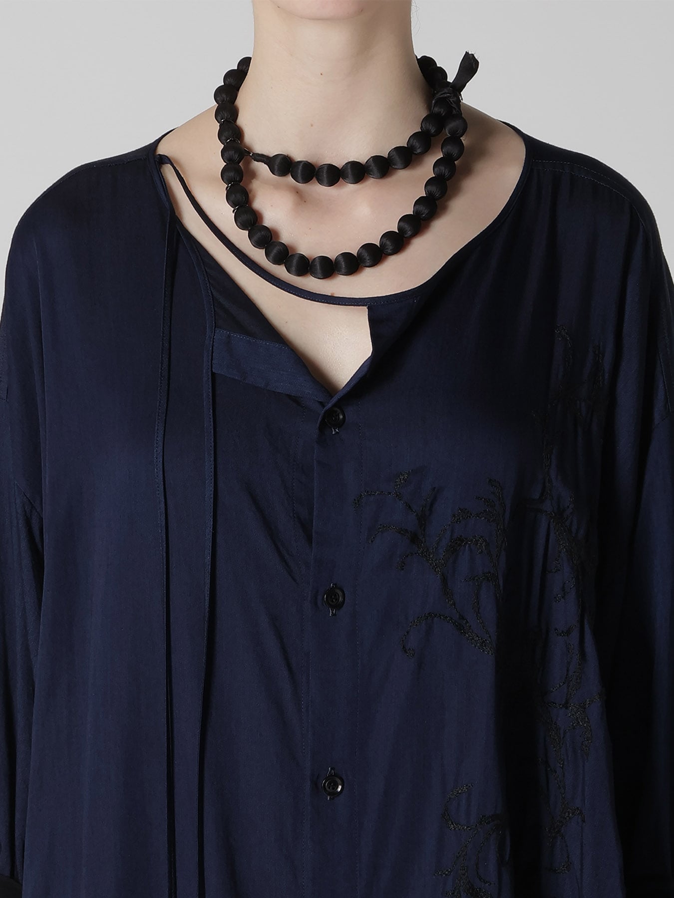 BIG SILK BALL NECKLACE