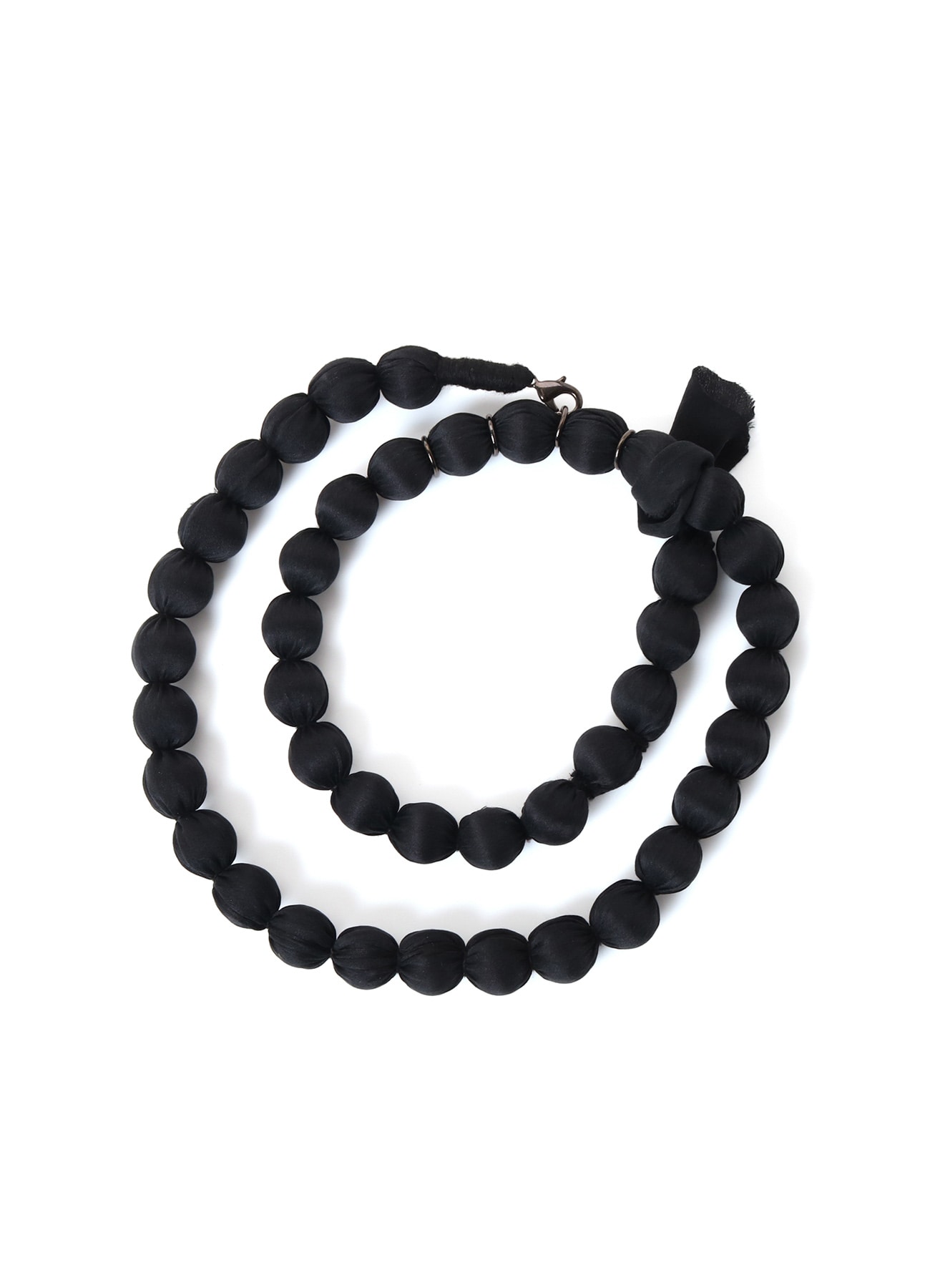 BIG SILK BALL NECKLACE
