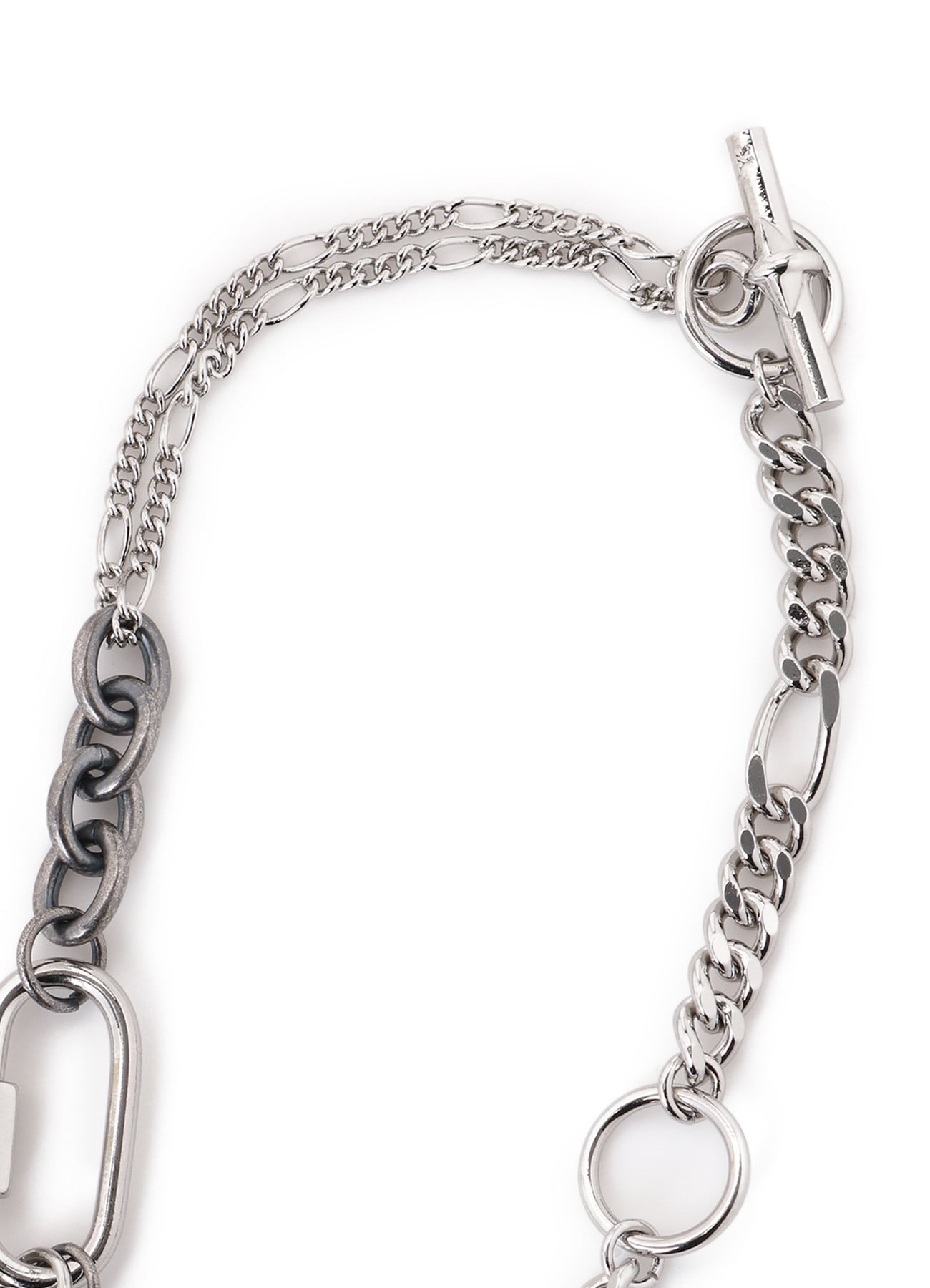 BRASS SILVER NECKLACE A