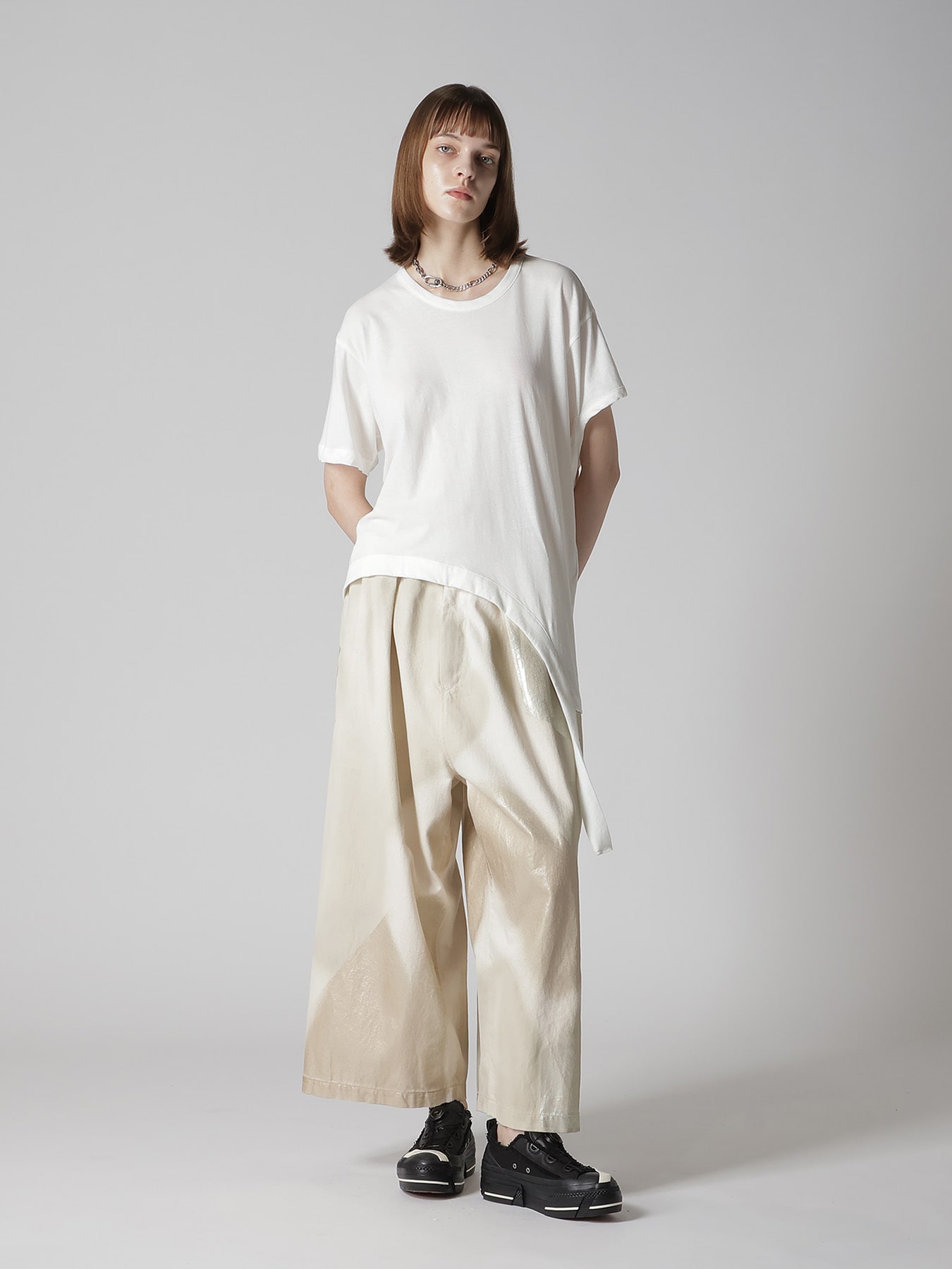 BRASS SILVER NECKLACE A