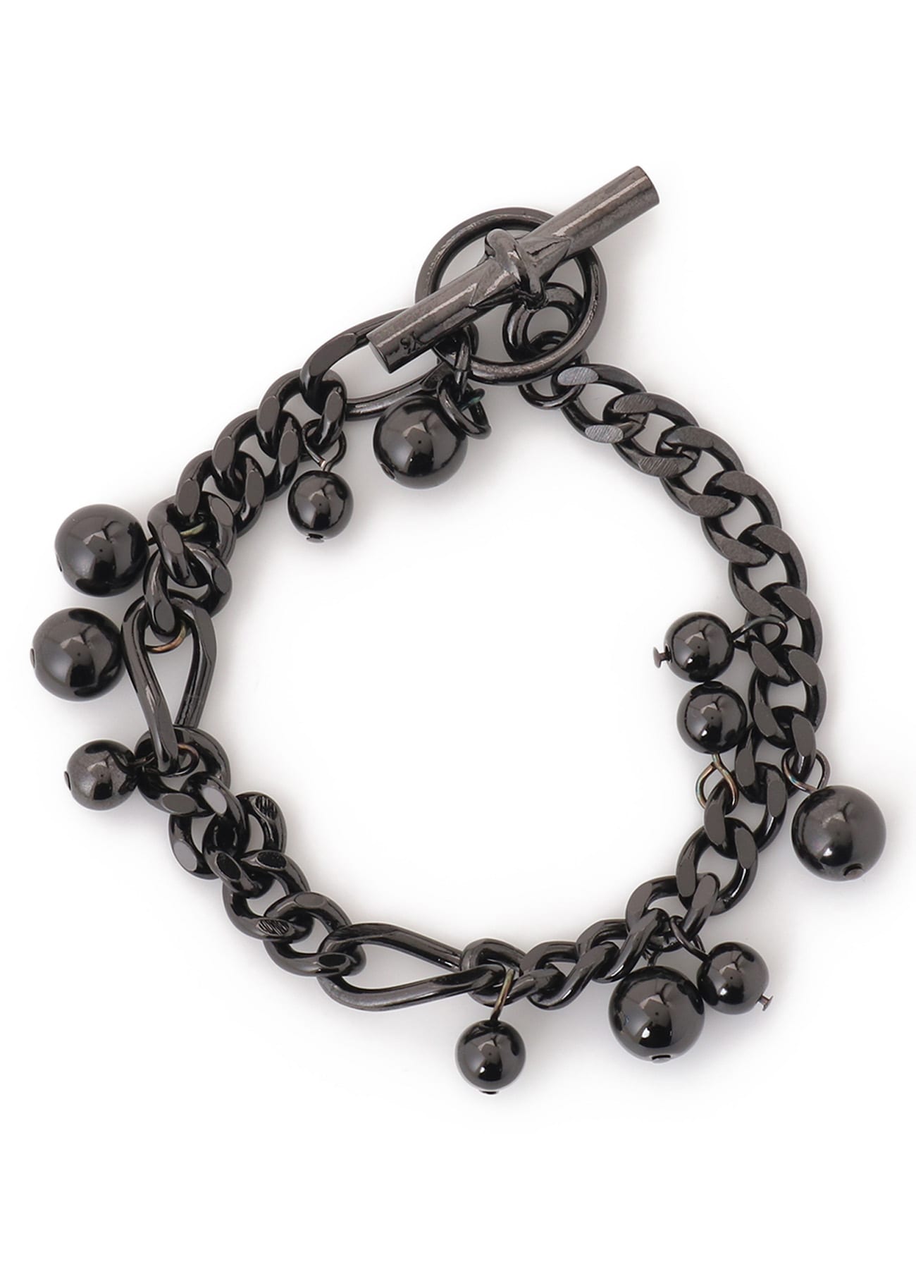 BRASS SILVER BALL BRACELET
