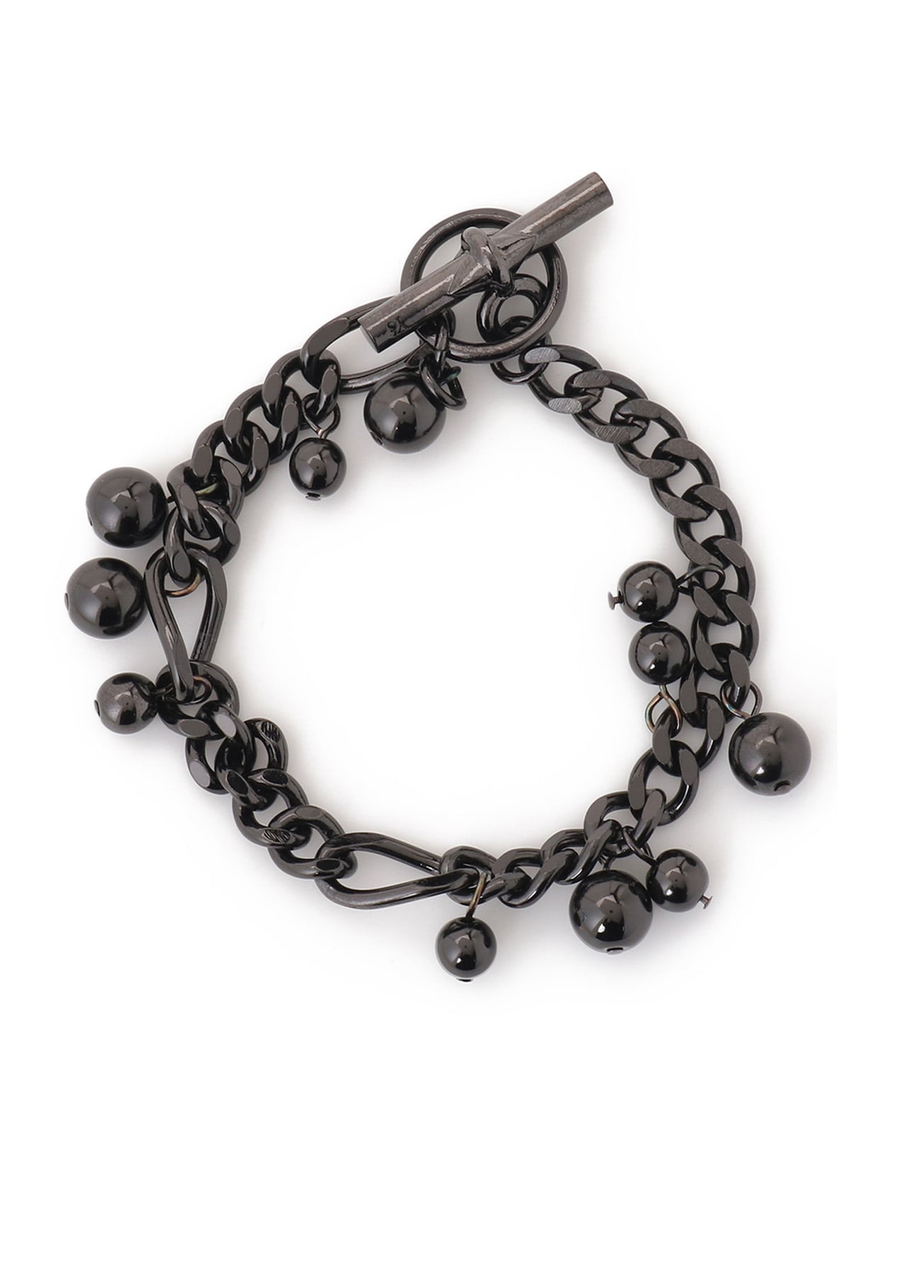 BRASS SILVER BALL BRACELET