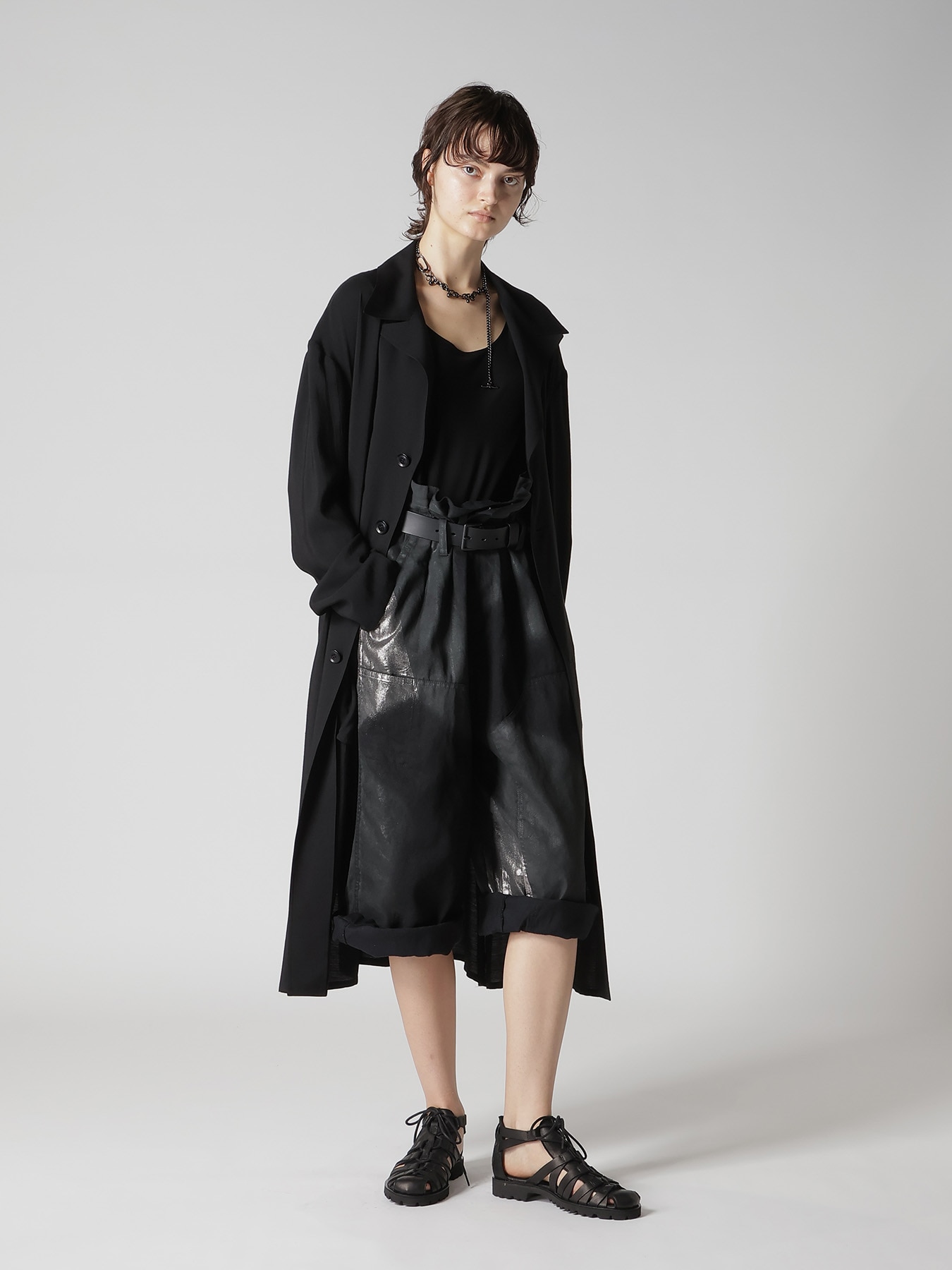 BRASS SILVER BALL NECKLACE B