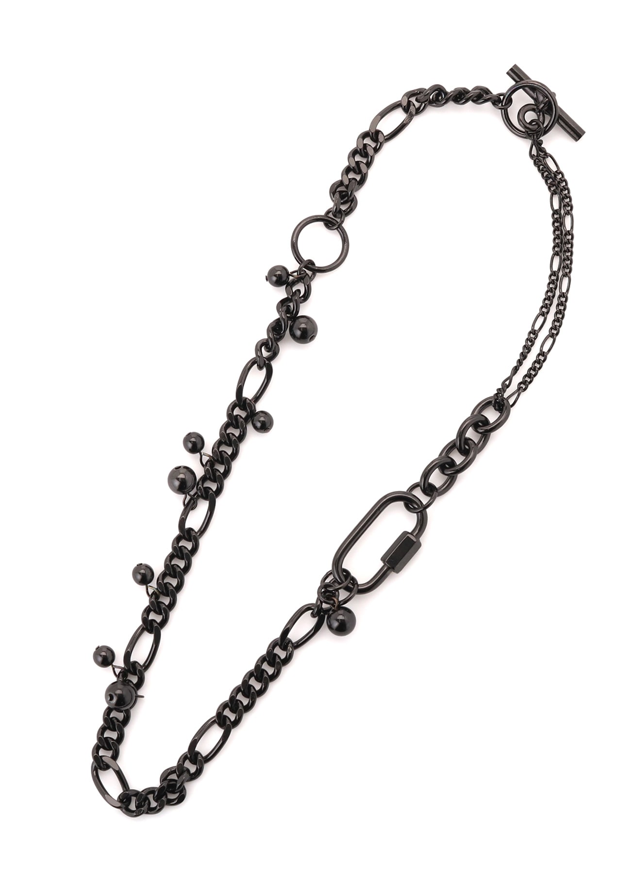 BRASS SILVER BALL NECKLACE A