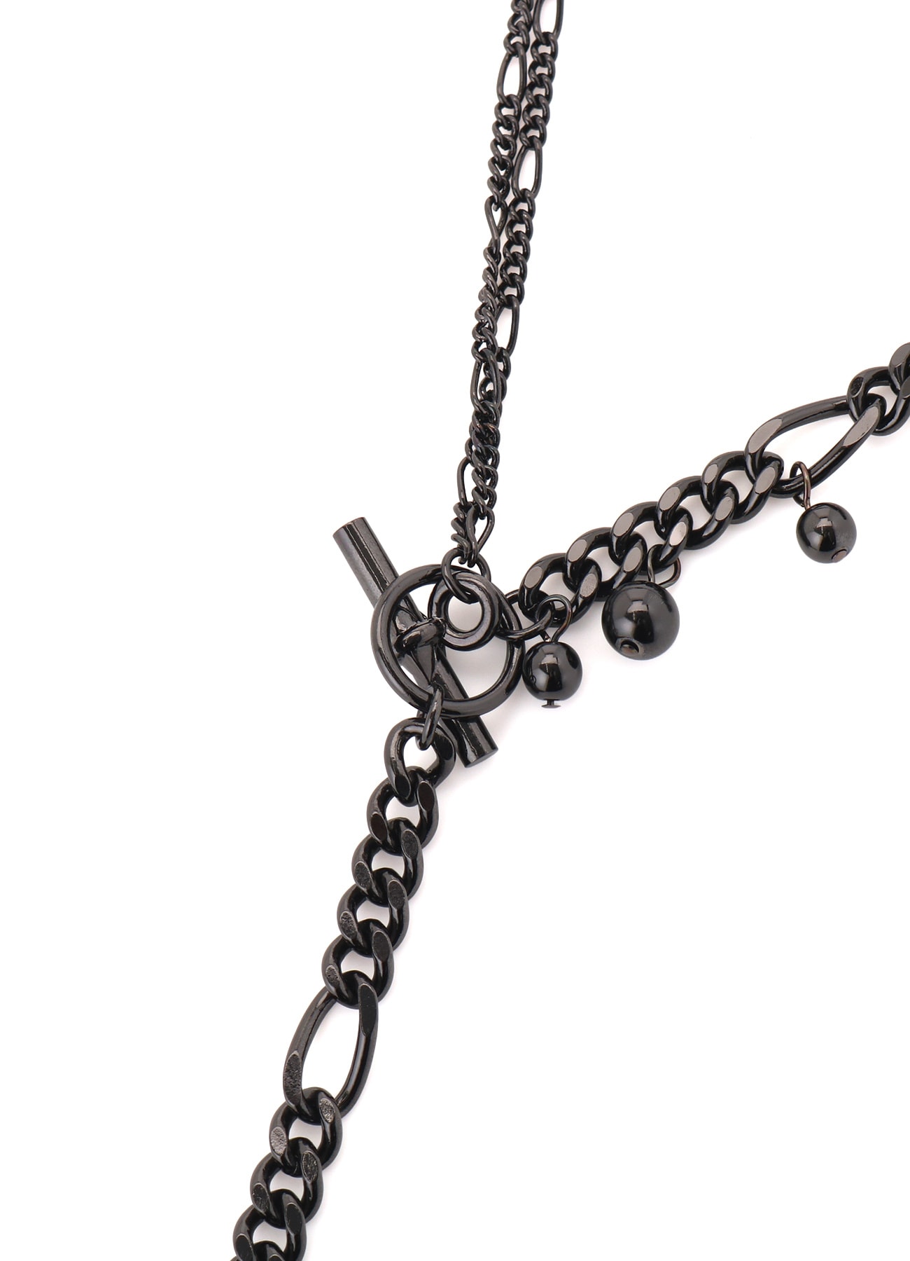 BRASS SILVER BALL NECKLACE A