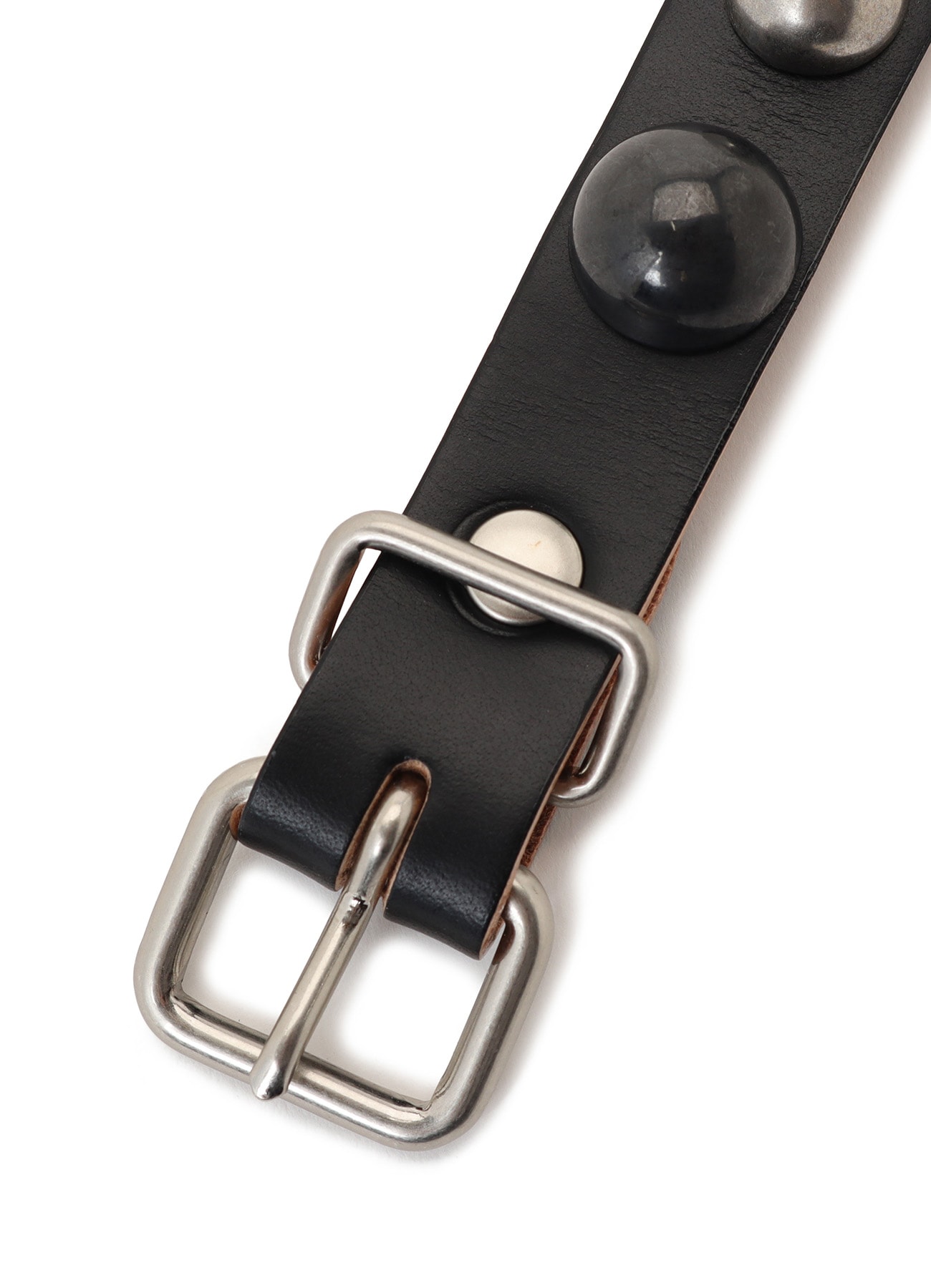 SEMIGLOSS LEATHER STUDS BRACELET