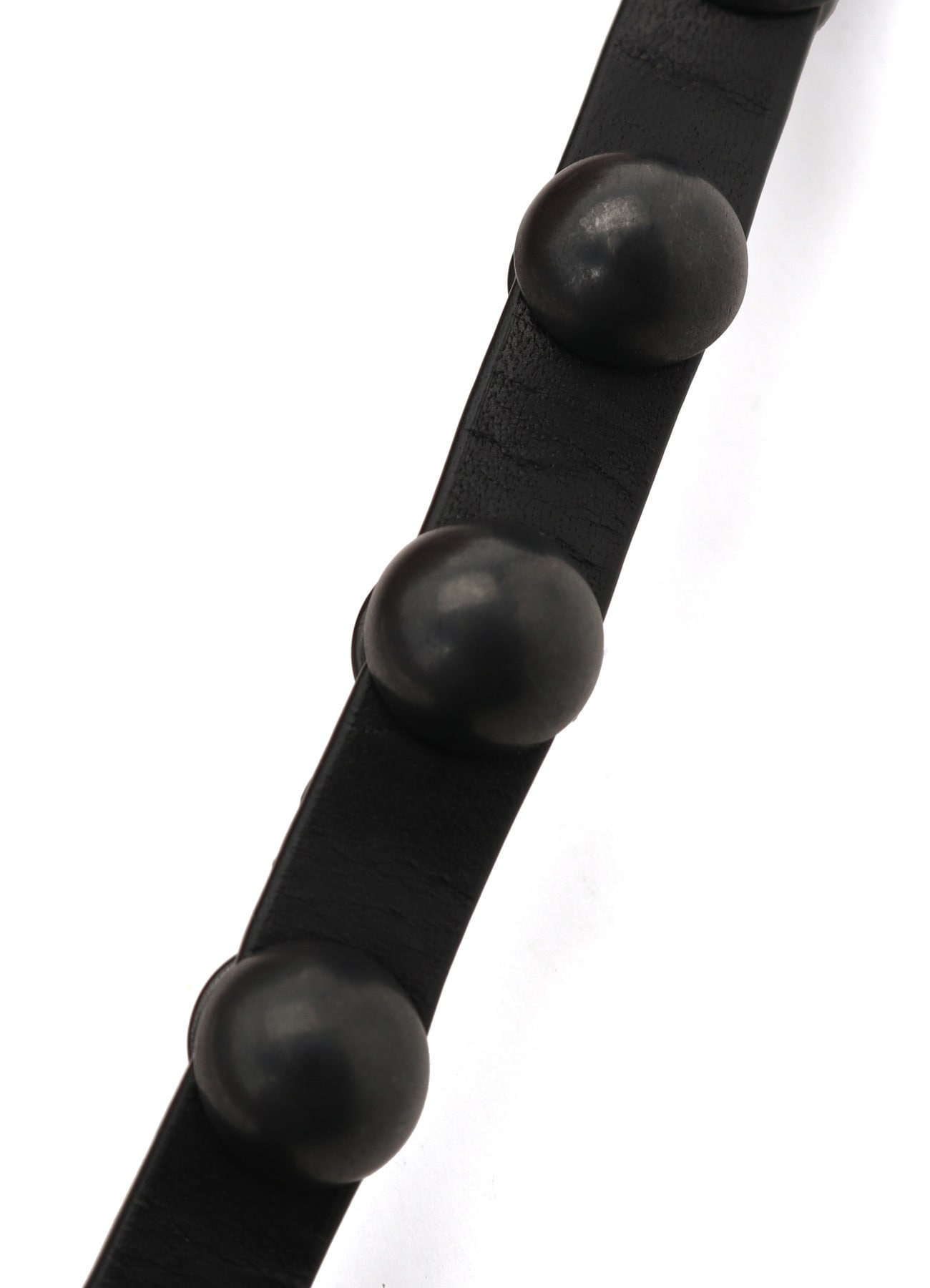 SEMIGLOSS LEATHER STUDS DOUBLE BRACELET