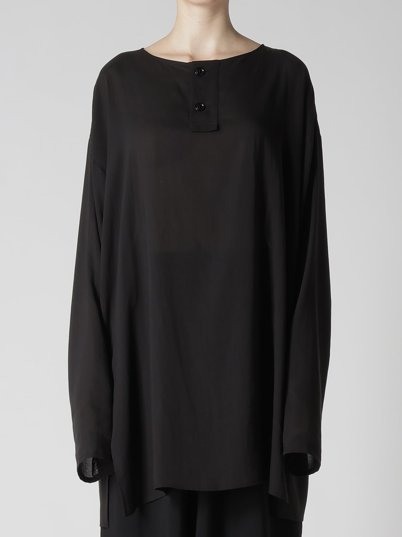 CELLULOSE LAWN HENLEY NECK PULLOVER