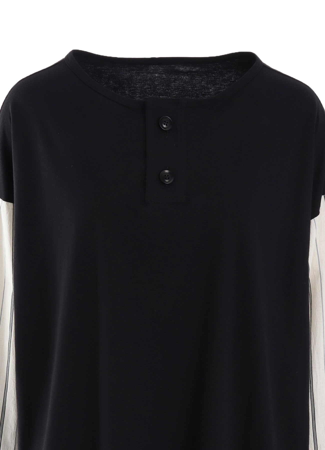 COMBINATION HENLEY NECK BLOUSE