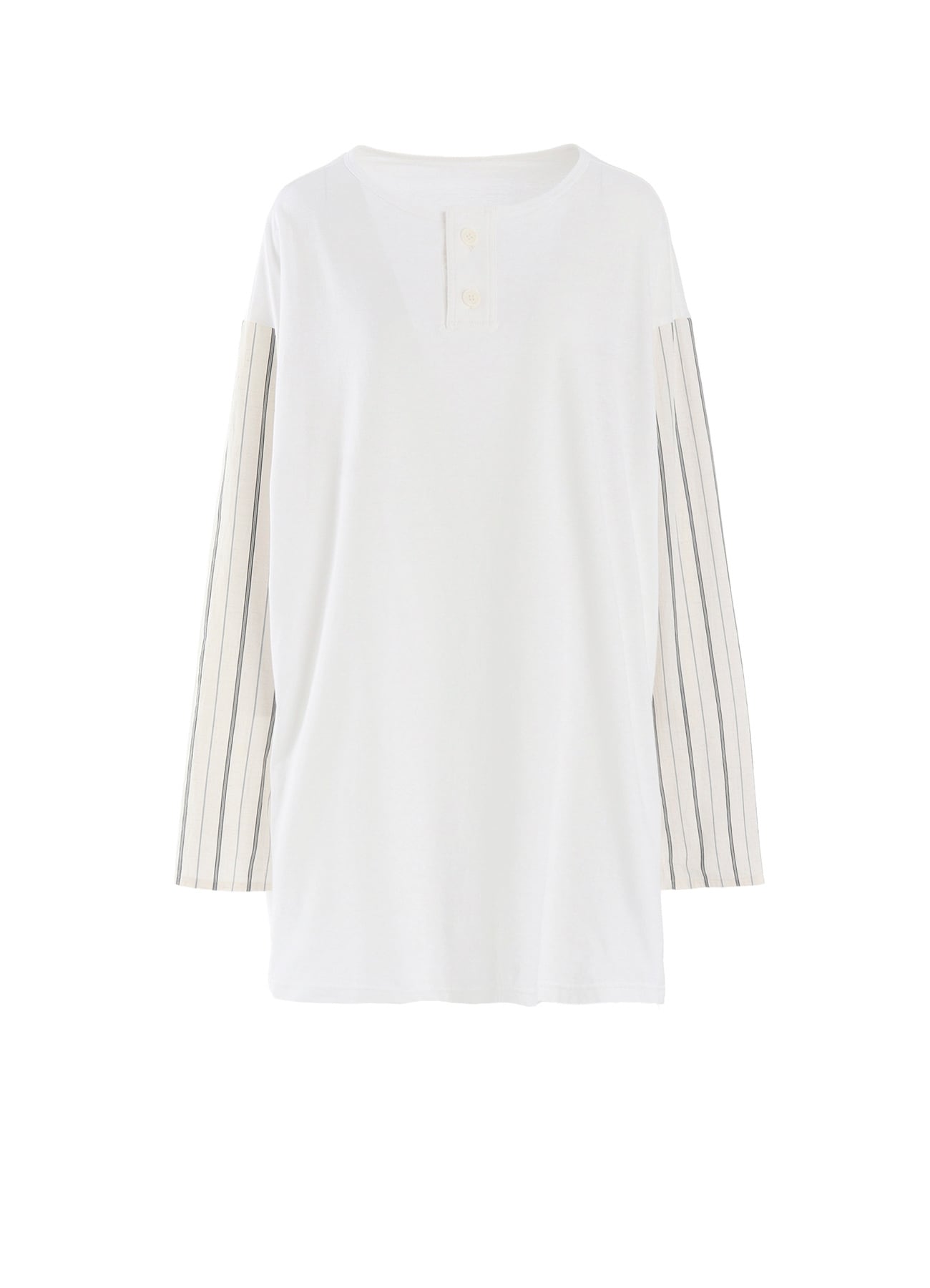 COMBINATION HENLEY NECK BLOUSE