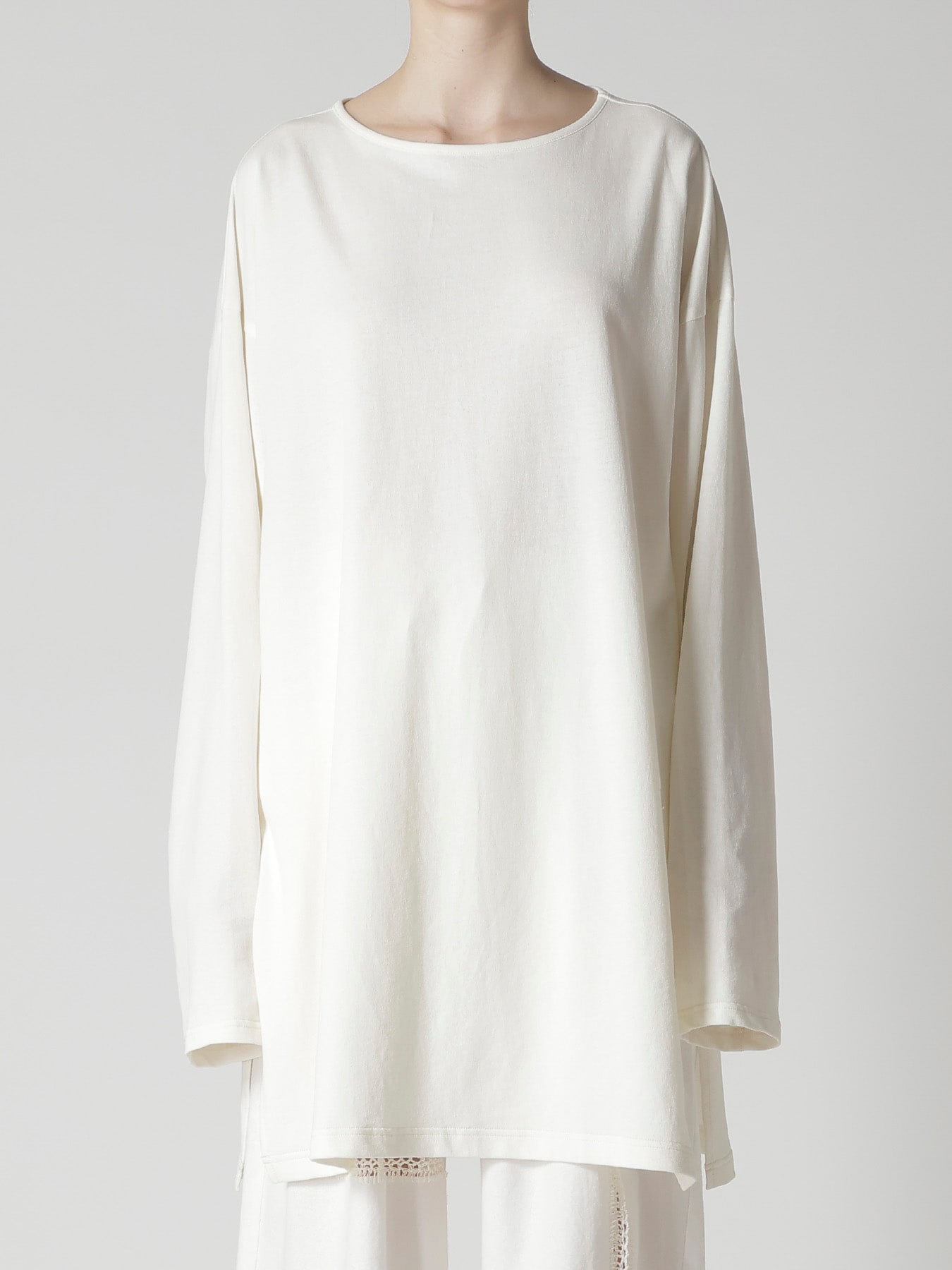 COTTON INLAY PULL OVER