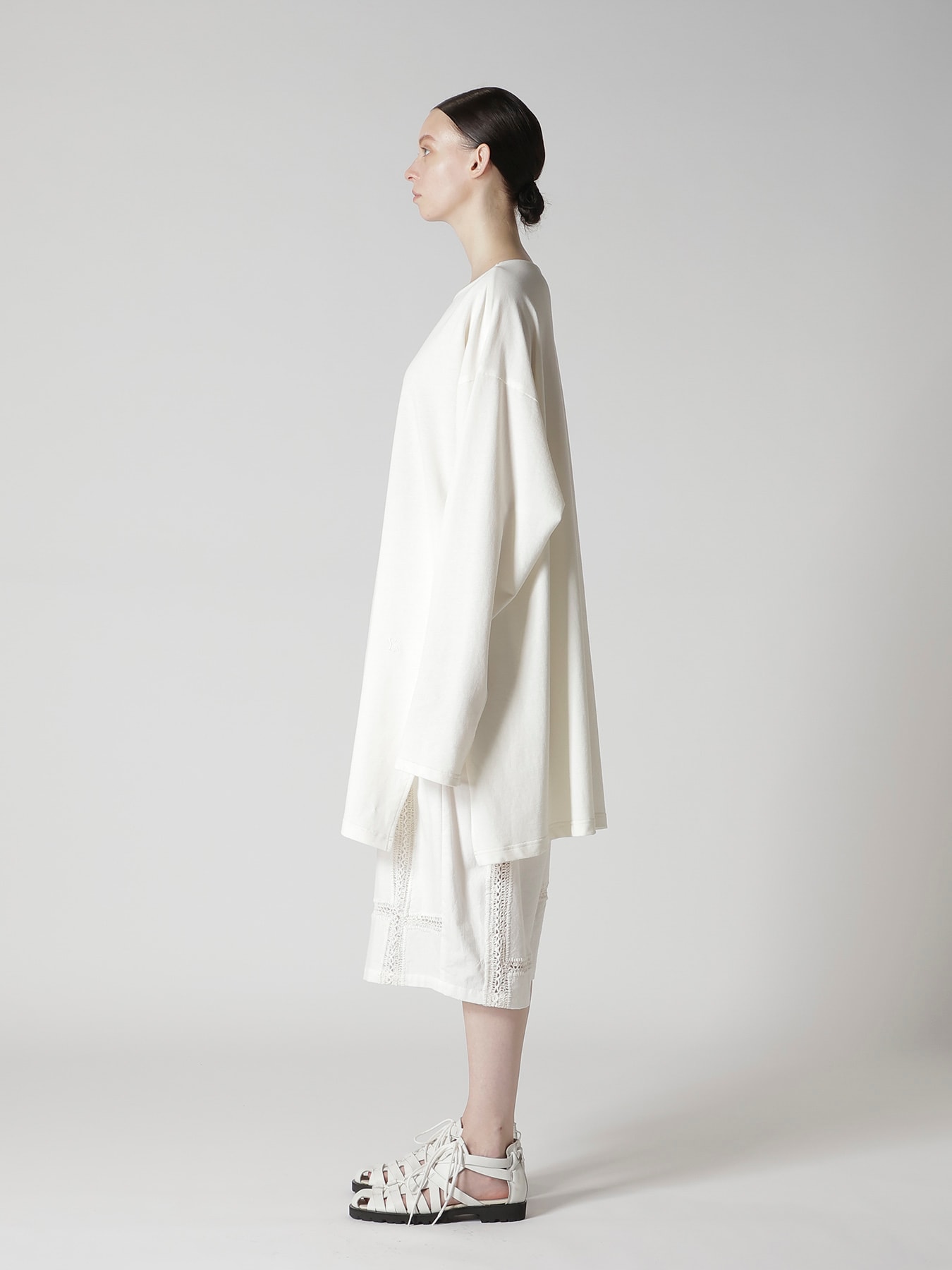 COTTON INLAY PULL OVER