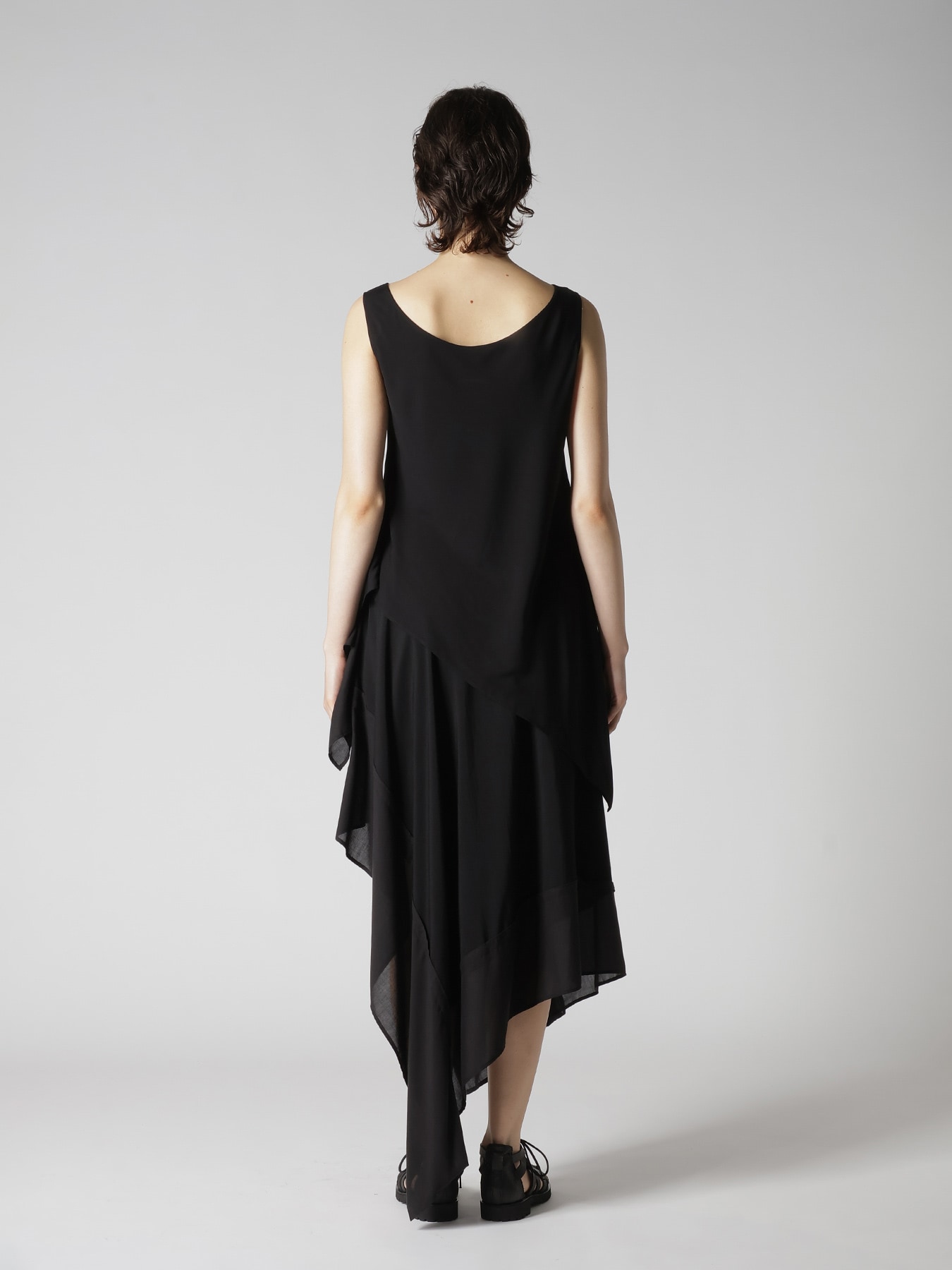 RAYON TWILL UNEVEN TANKTOP