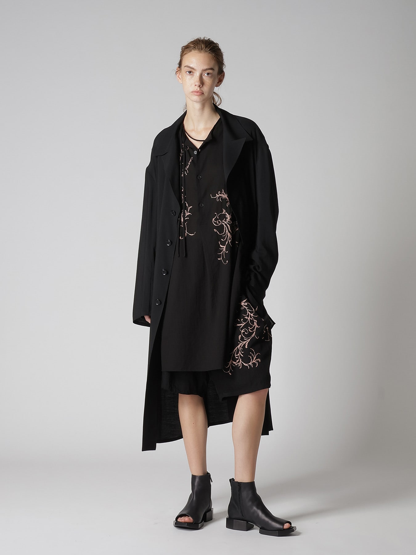 BOTANICAL EMBROIDERY DRAW STRING BROUSE