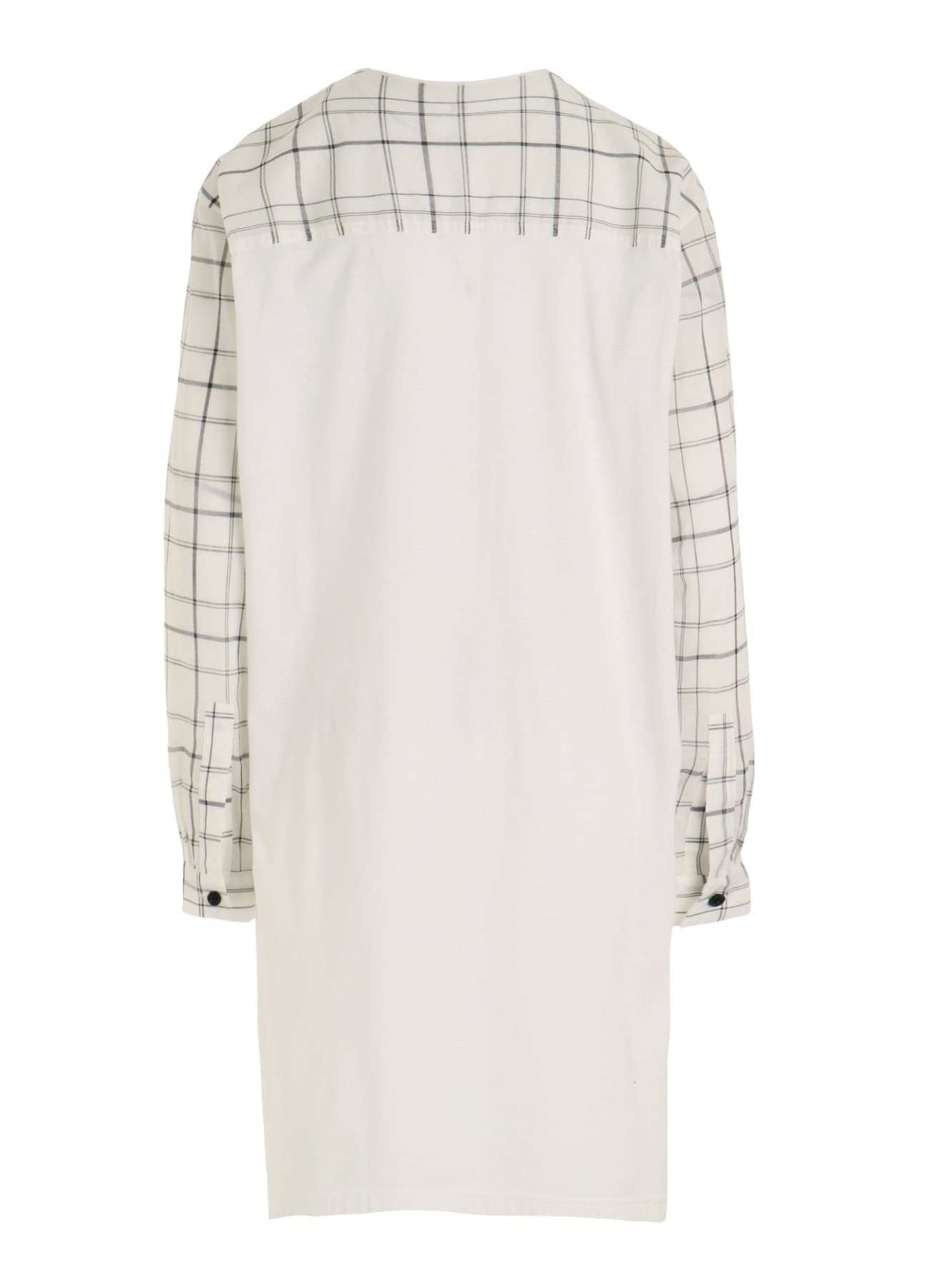 ORGANIC COTTON PLAID BLOUSE
