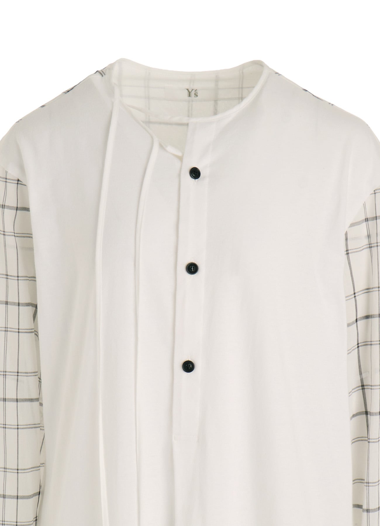 ORGANIC COTTON PLAID BLOUSE