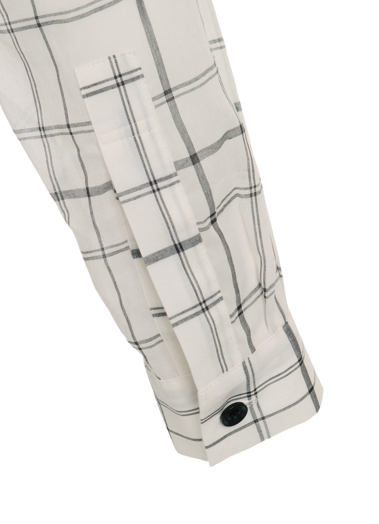 ORGANIC COTTON PLAID BLOUSE