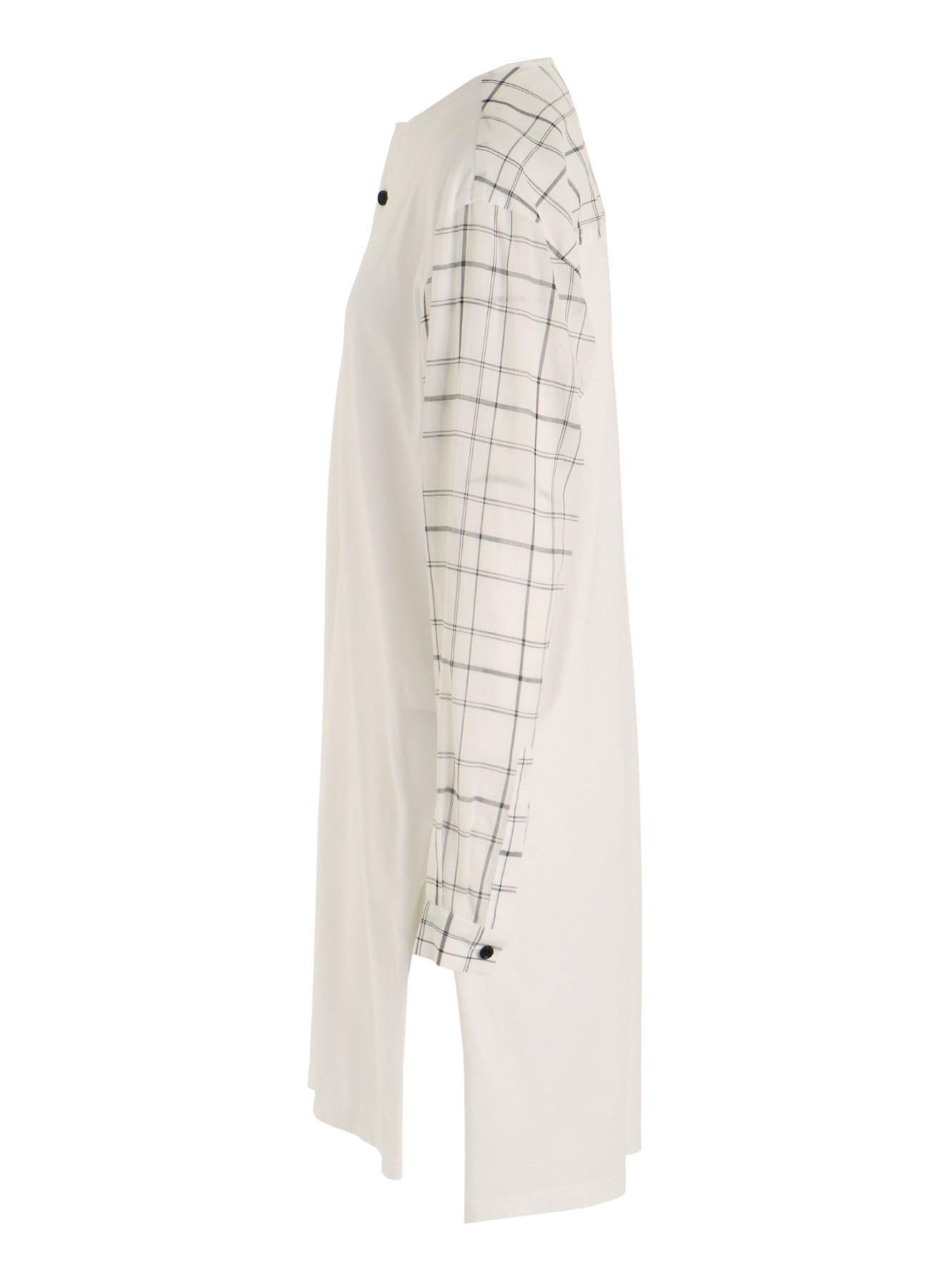 ORGANIC COTTON PLAID BLOUSE