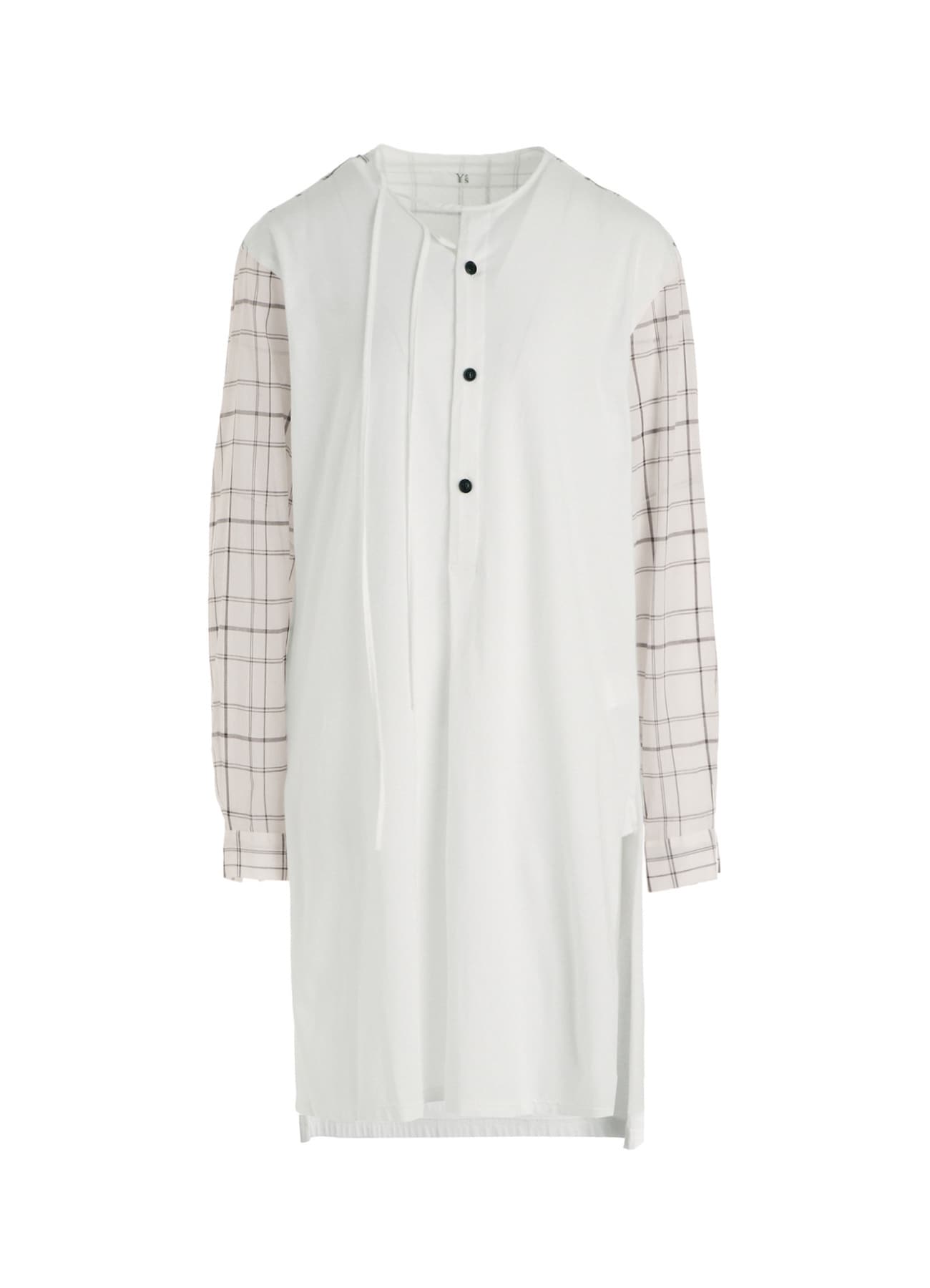 ORGANIC COTTON PLAID BLOUSE