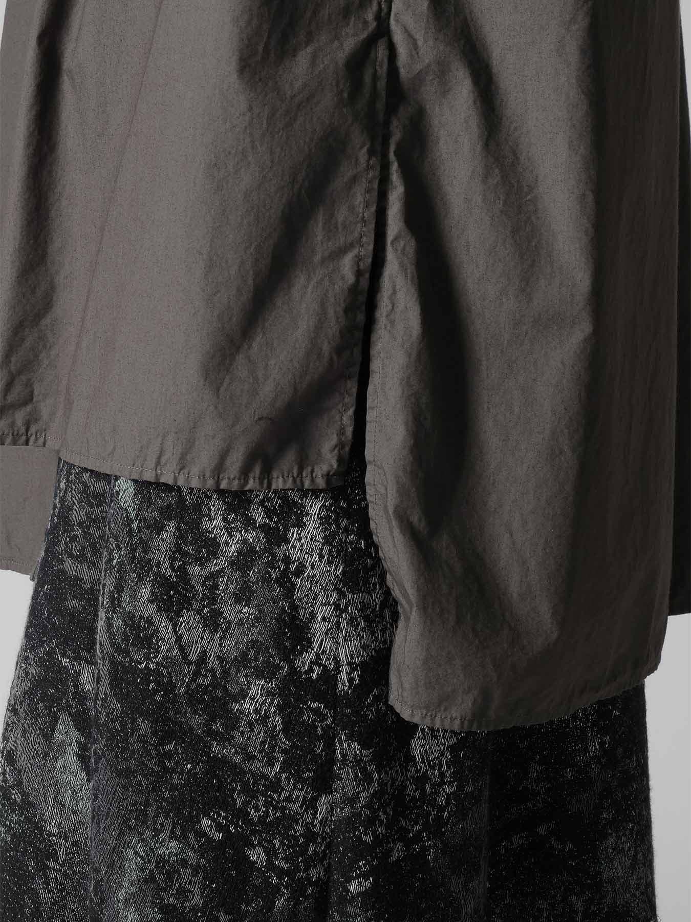 COTTON TYPEWRITER 3/4 SLEEVE BLOUSE