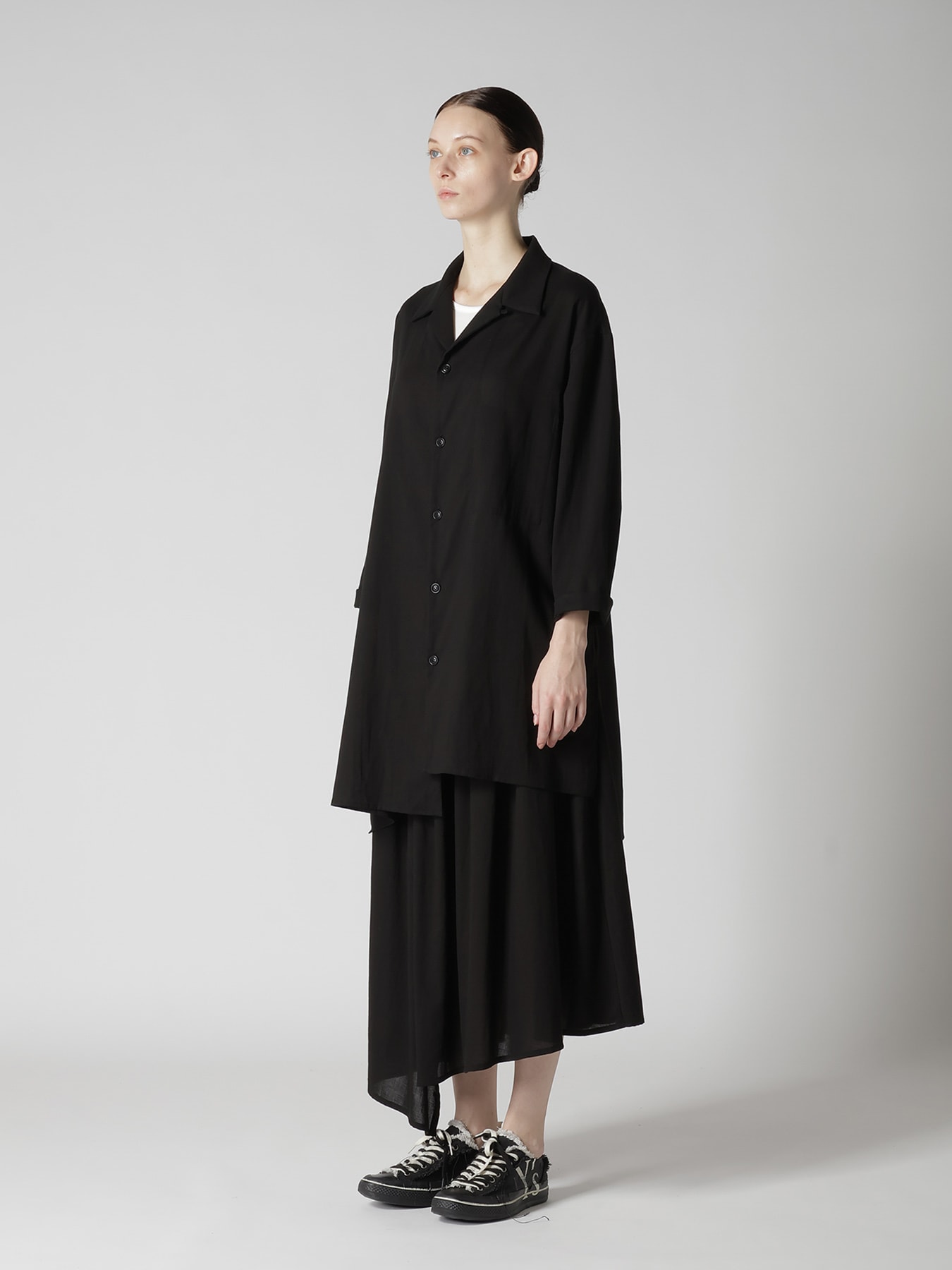 COTTON VOILE VIYELLA 3/4 SLEEVE BLOUSE