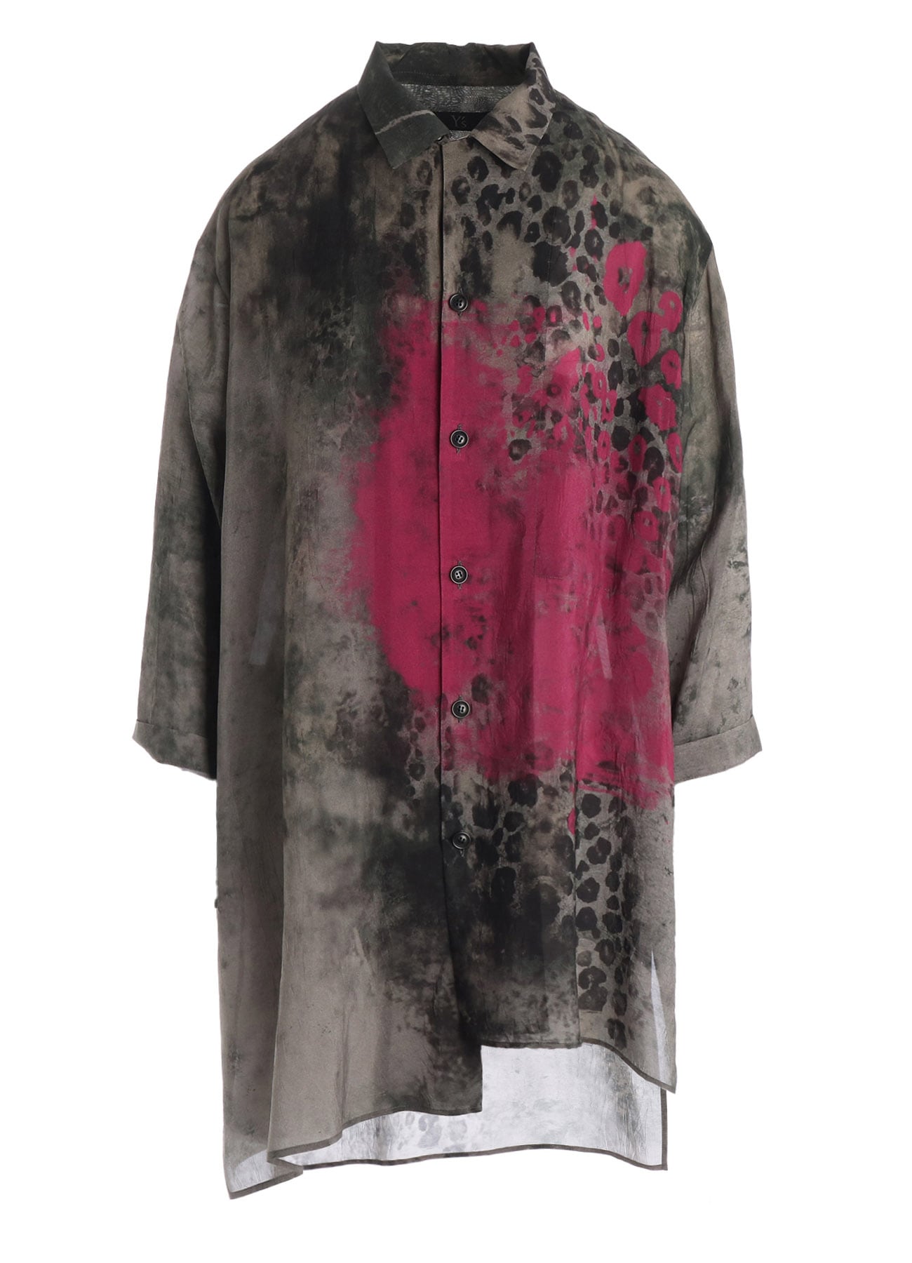 LEOPARD CUPRO BLOUSE