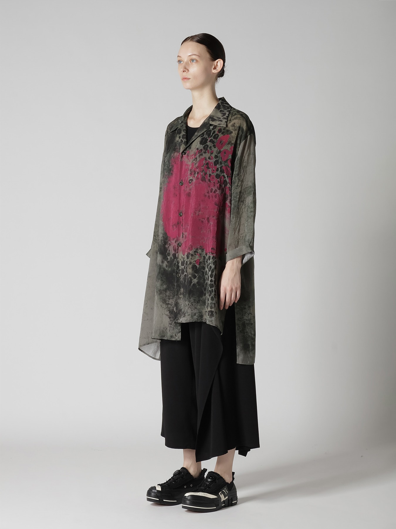 LEOPARD CUPRO BLOUSE