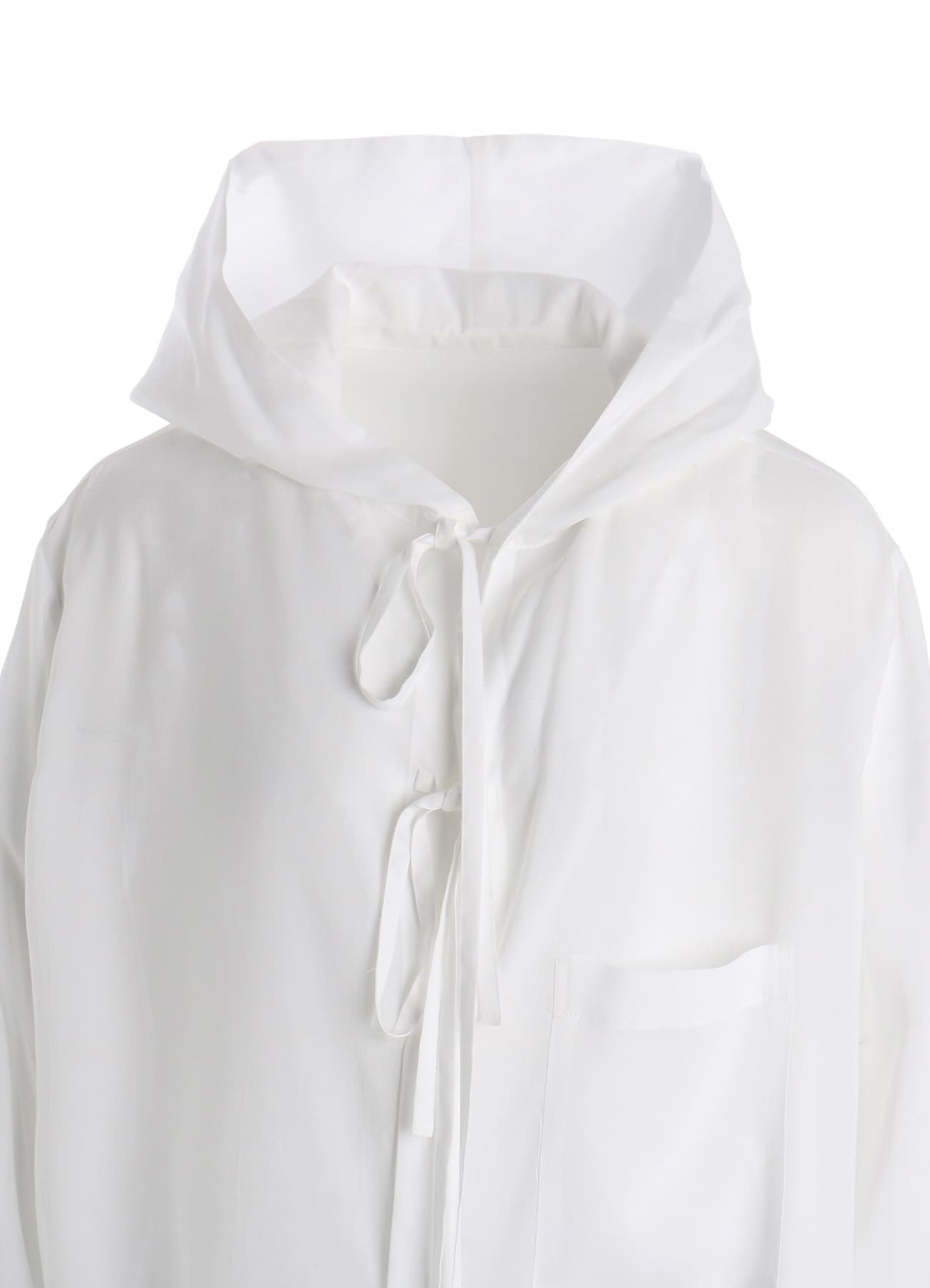 CELLULOSE LAWN HOODED BLOUSE