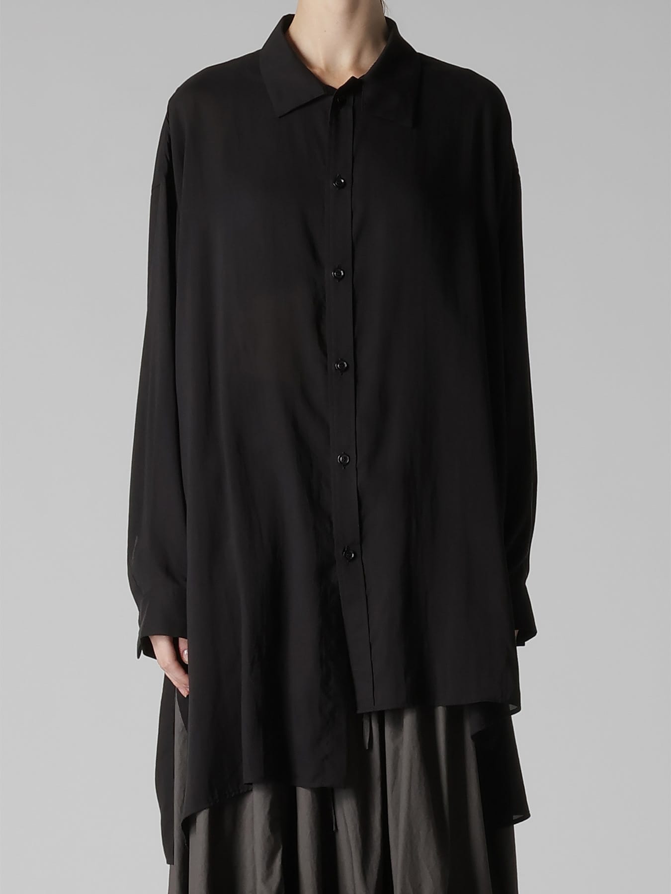 CELLULOSE LAWN UNBALANCED BIG BLOUSE