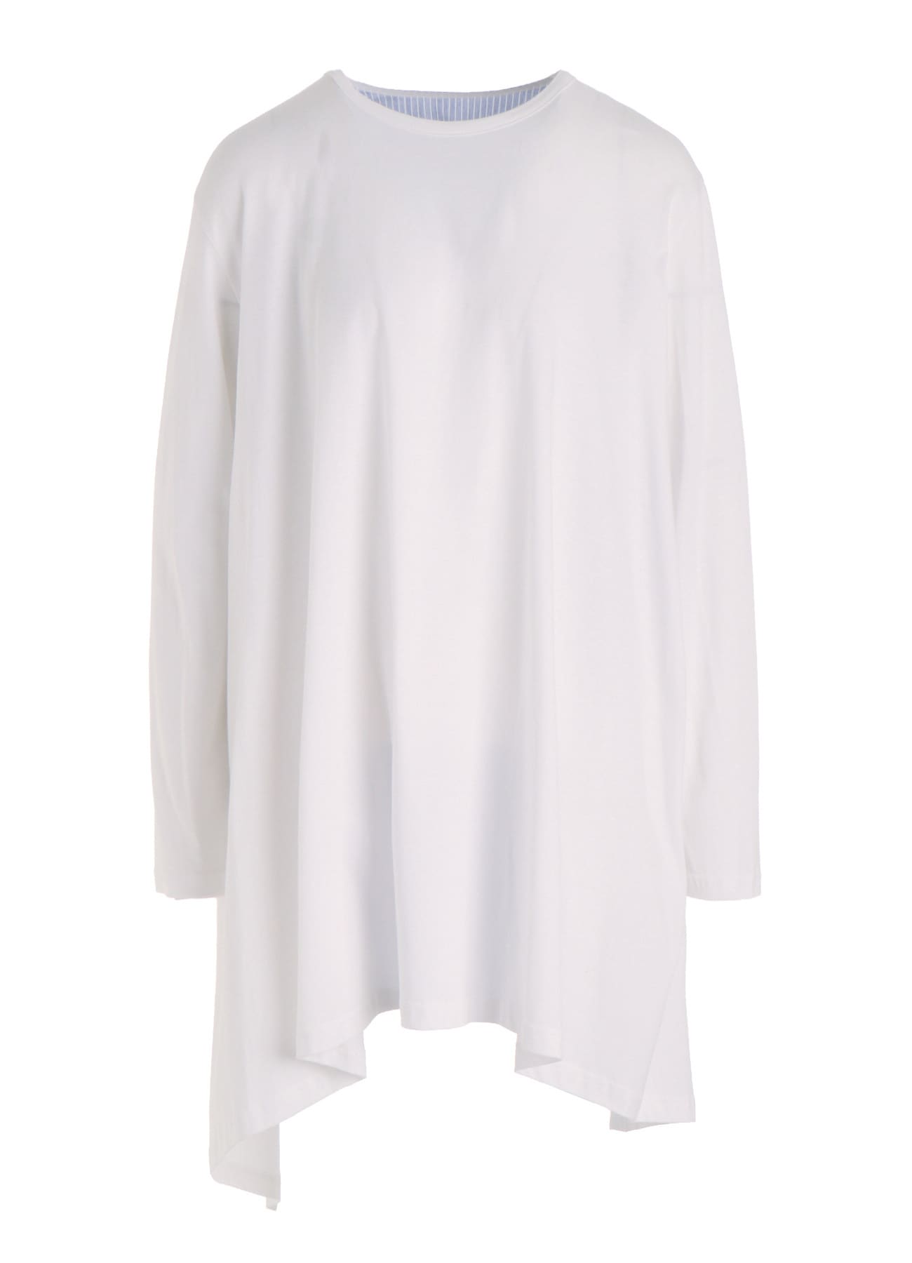 COTTON COMBINATION LONG SLEEVE BLOUSE