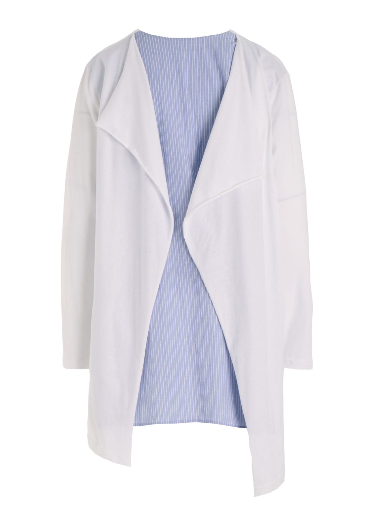 COTTON COMBINATION LONG SLEEVE BLOUSE