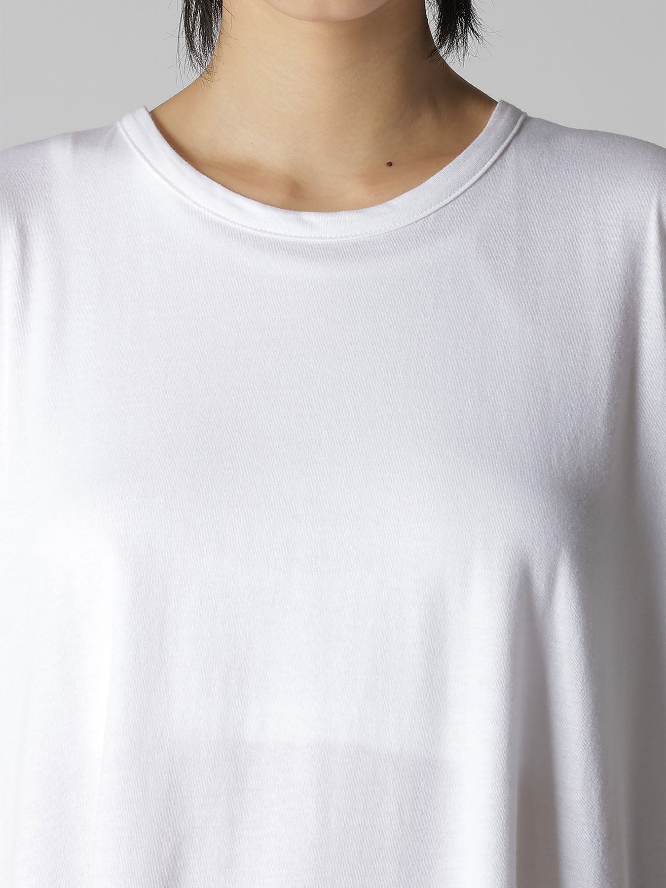 COTTON COMBINATION LONG SLEEVE BLOUSE